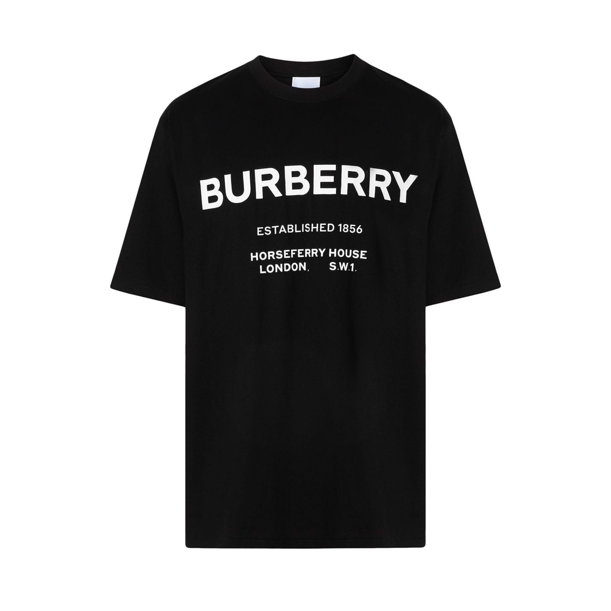 BURBERRY TEE - Áo BBR Horseferry Print Cotton (Black) [Mirror Quality]
