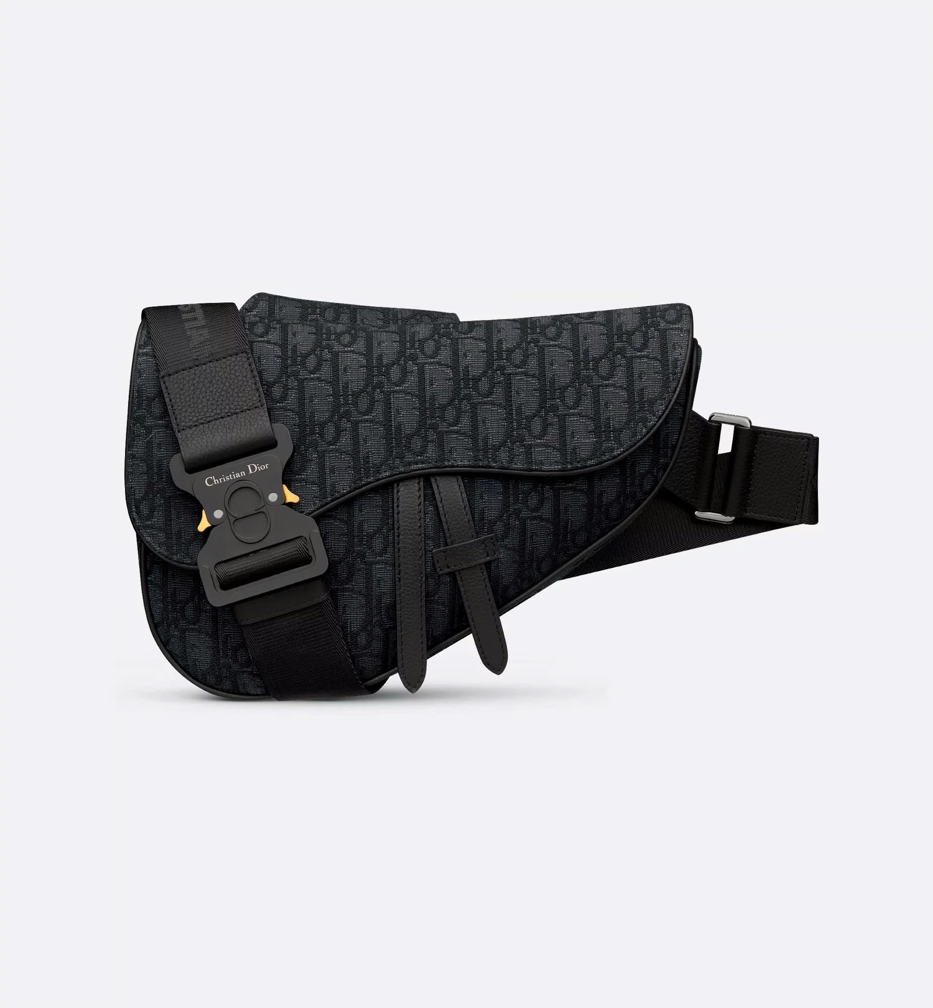 Túi Dior Saddle Bag Black Oblique Jacquard (Black) [Mirror Quality]