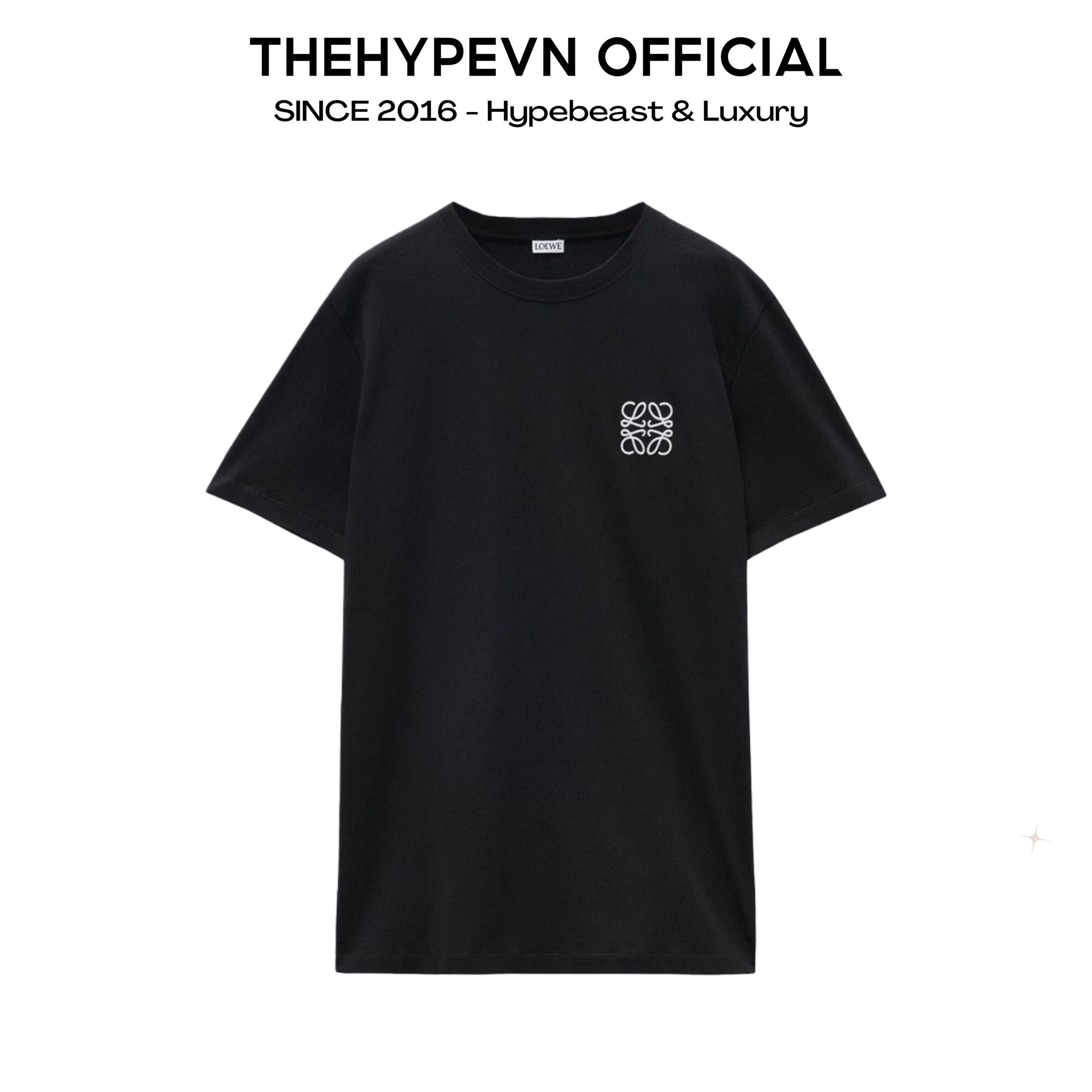 Áo Thun Loewe Logo Regular Fit (Black) [Mirror Quality]