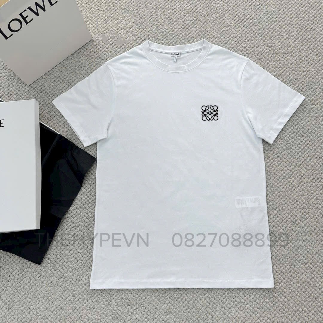 Áo Thun Loewe Logo Regular Fit (White) [Mirror Quality]
