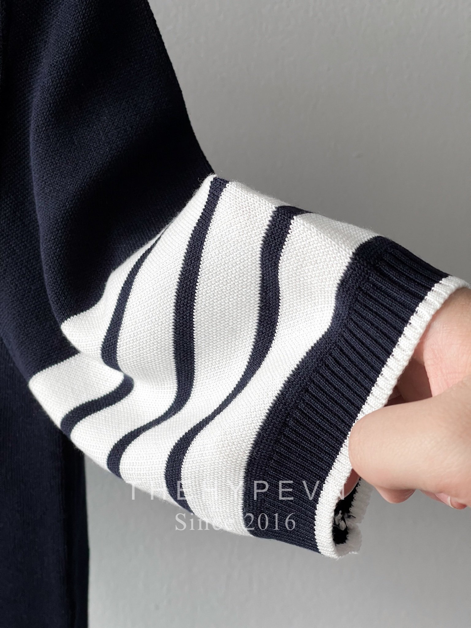 Áo Polo Thom Browne Birdseye Jacquard 4-Bar Short Sleeve (Navy) [Mirror Quality]