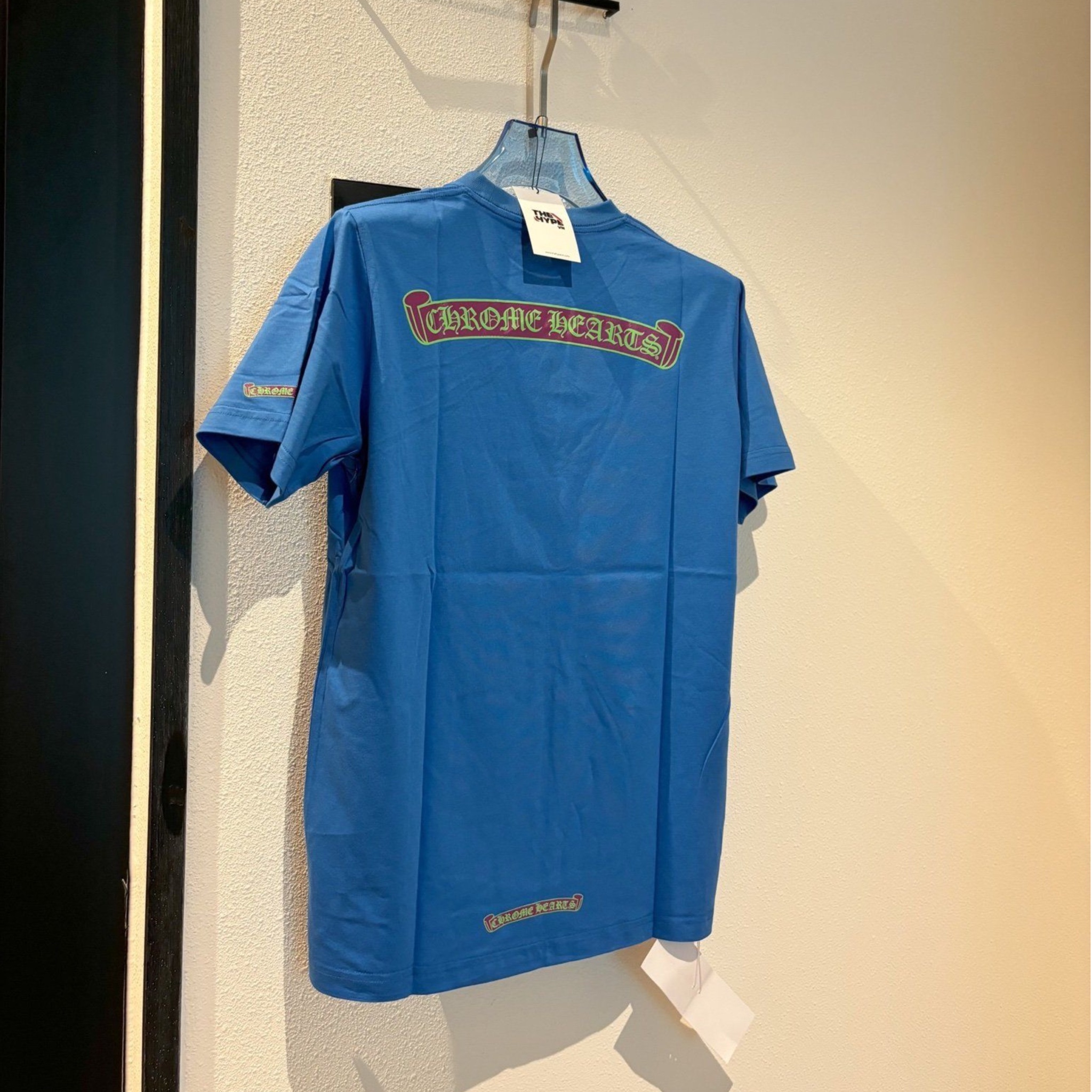 Áo Thun Chrome Hearts CH Blue Scroll (Blue) [Mirror Quality]