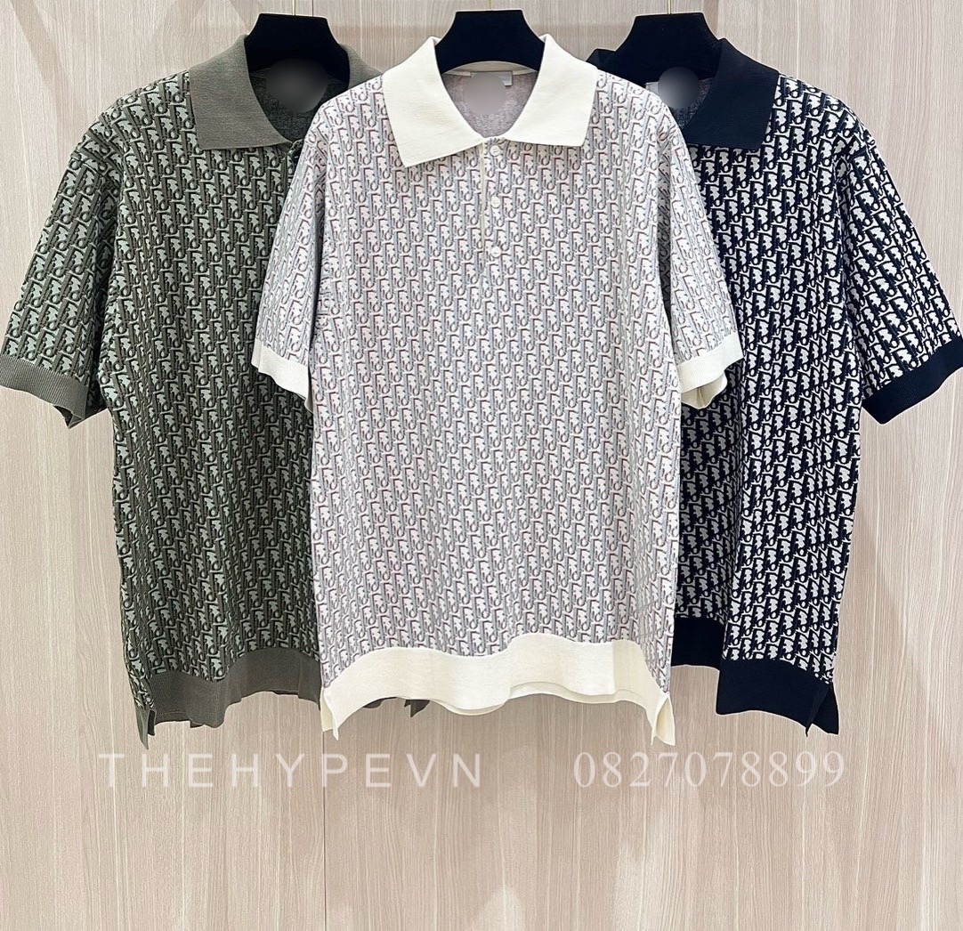 Áo Polo Dior Oblique (White [Mirror Quality]