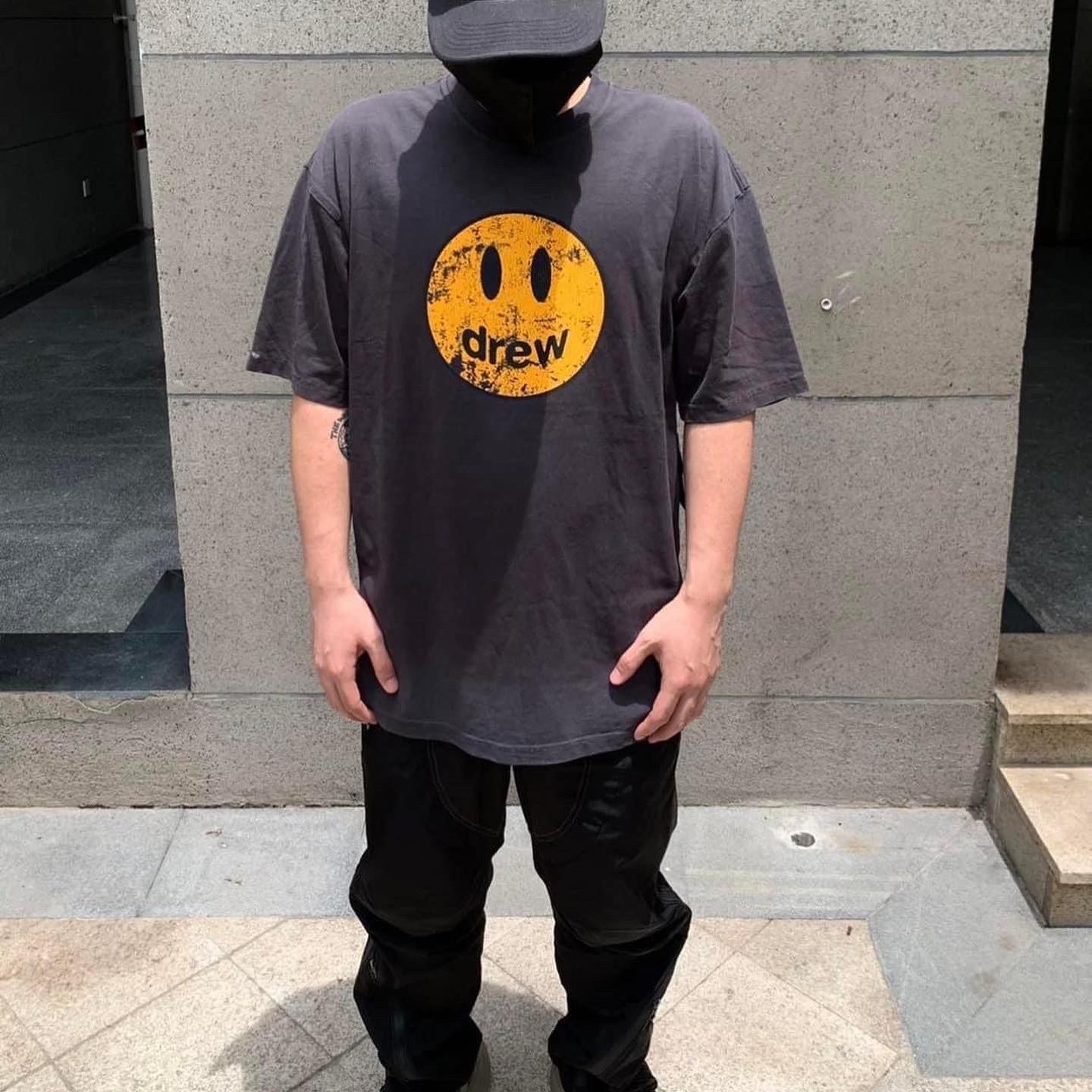 DREW TEE - Áo Drew House Mascot Faded (Black) [Mirror Quality]