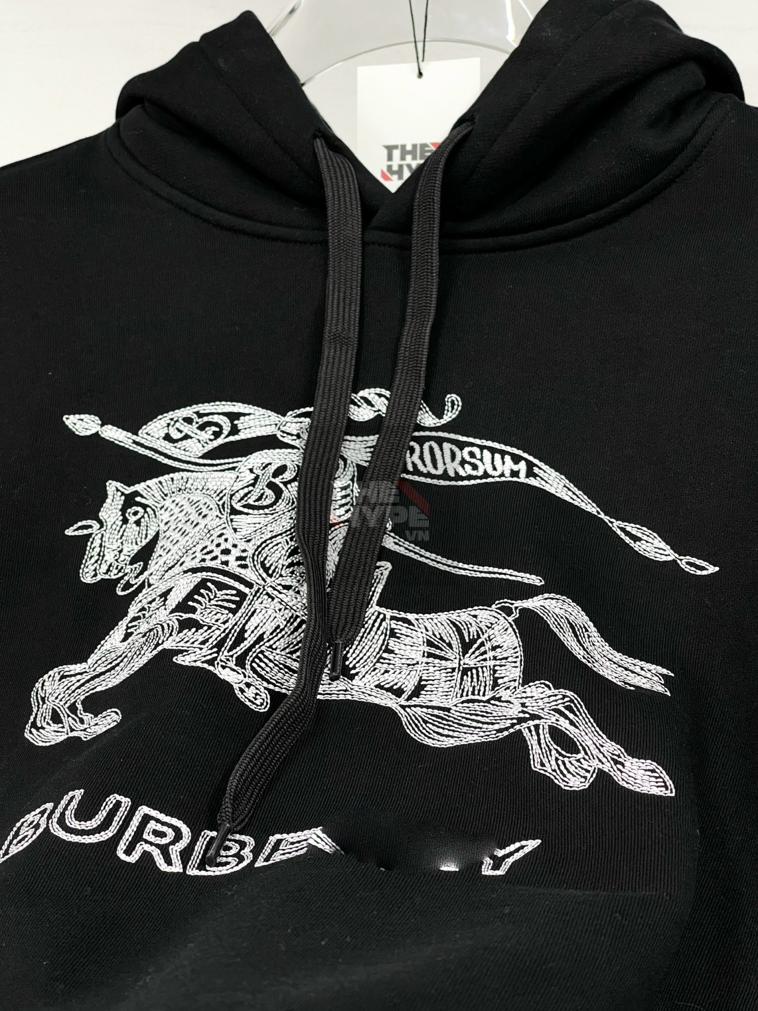 Áo Hoodie Burberry BBR Drake (Black) [Mirror Quality]