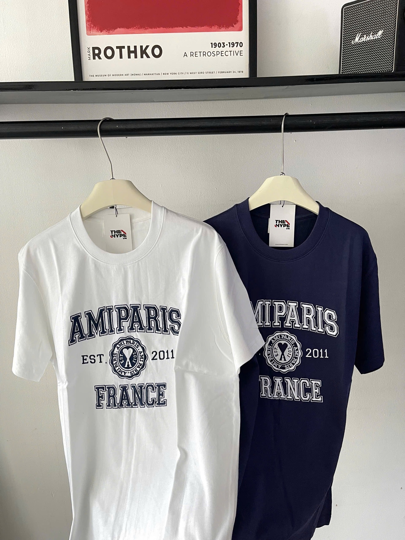 ÁO THUN AMI PARIS FRANCE EST 2011 (NAVY)