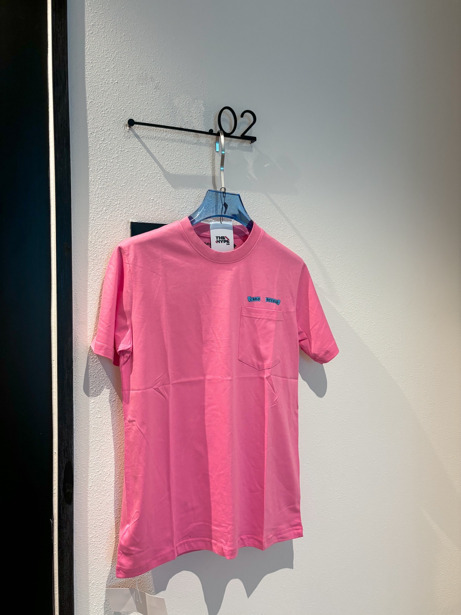 Áo Thun Chrome Hearts CH Pink ScrollL (Pink) [Mirror Quality]