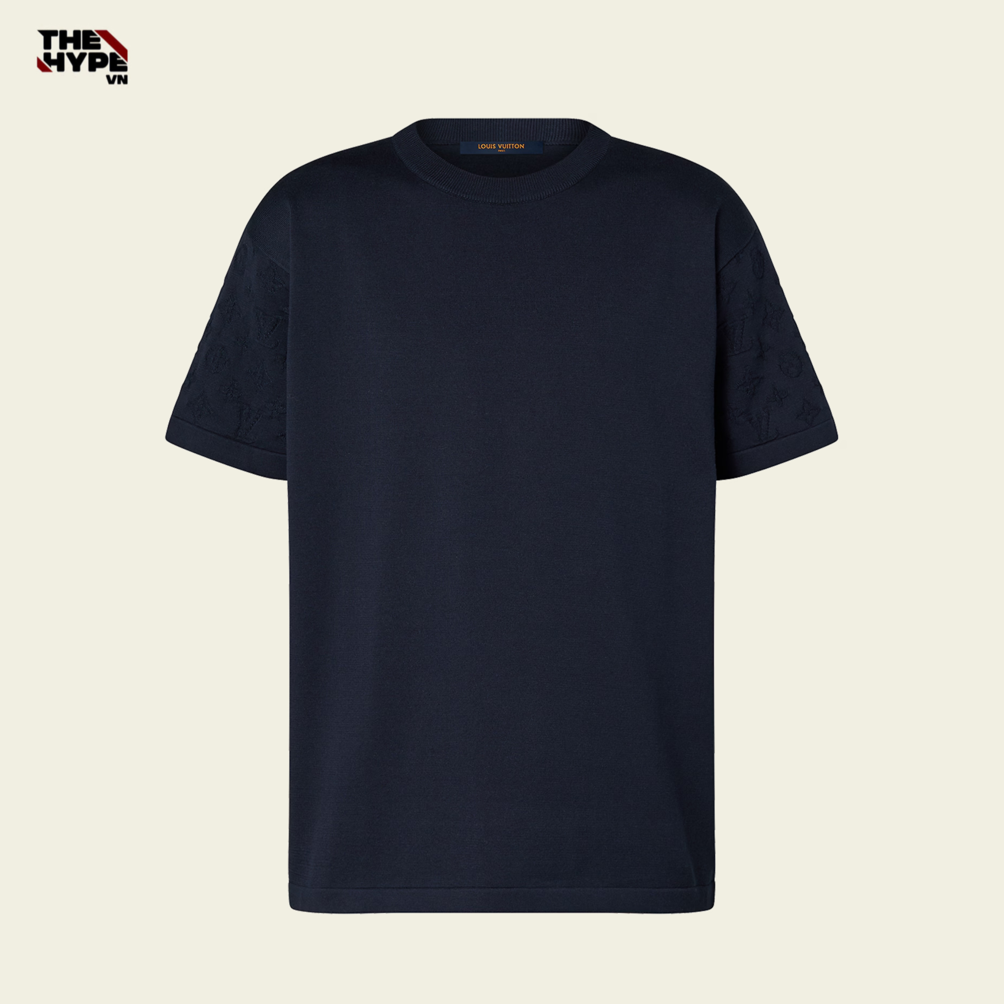 ÁO THUN LOUIS VUITTON RIBBED TONAL MONOGRAM (NAVY)