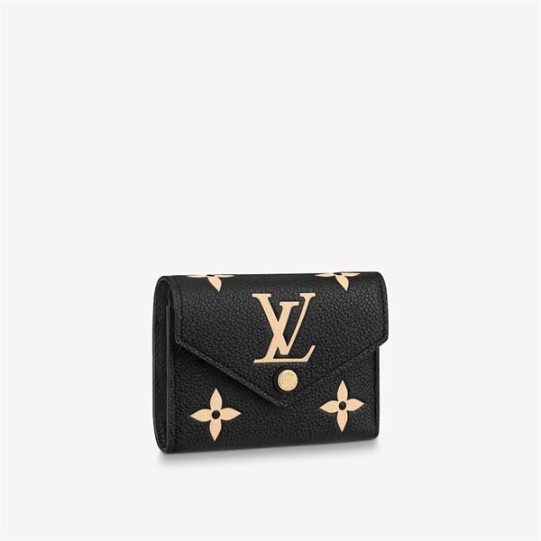 Ví Ngắn Louis Vuitton Victorine Empreinte (BLACK) [Mirror Quality]