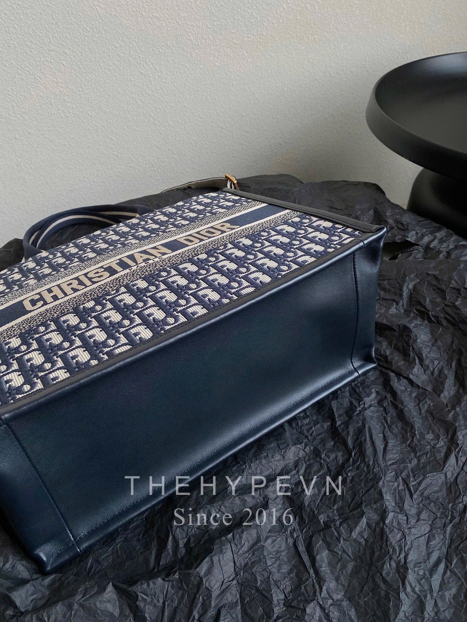 Túi Dior Small Book Tote Oblique Jacquard (Blue)
