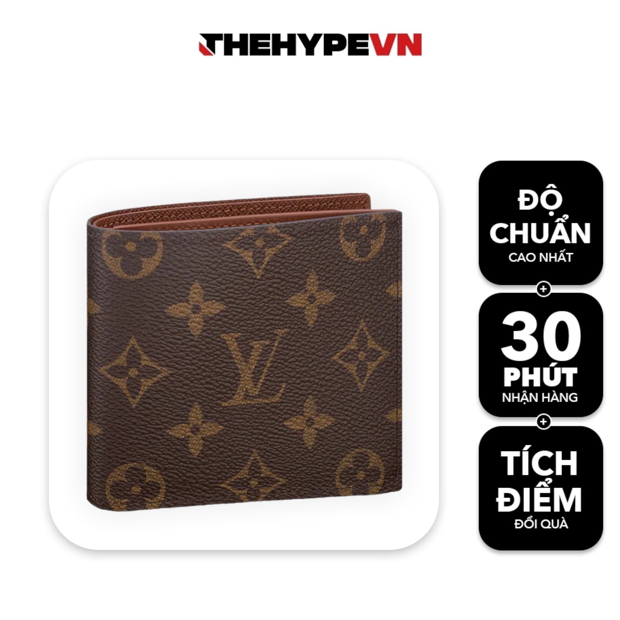 LOUIS VUITTON WALLET - Ví Louis Vuitton Monogram (Brown) [Mirror Quality- full box]
