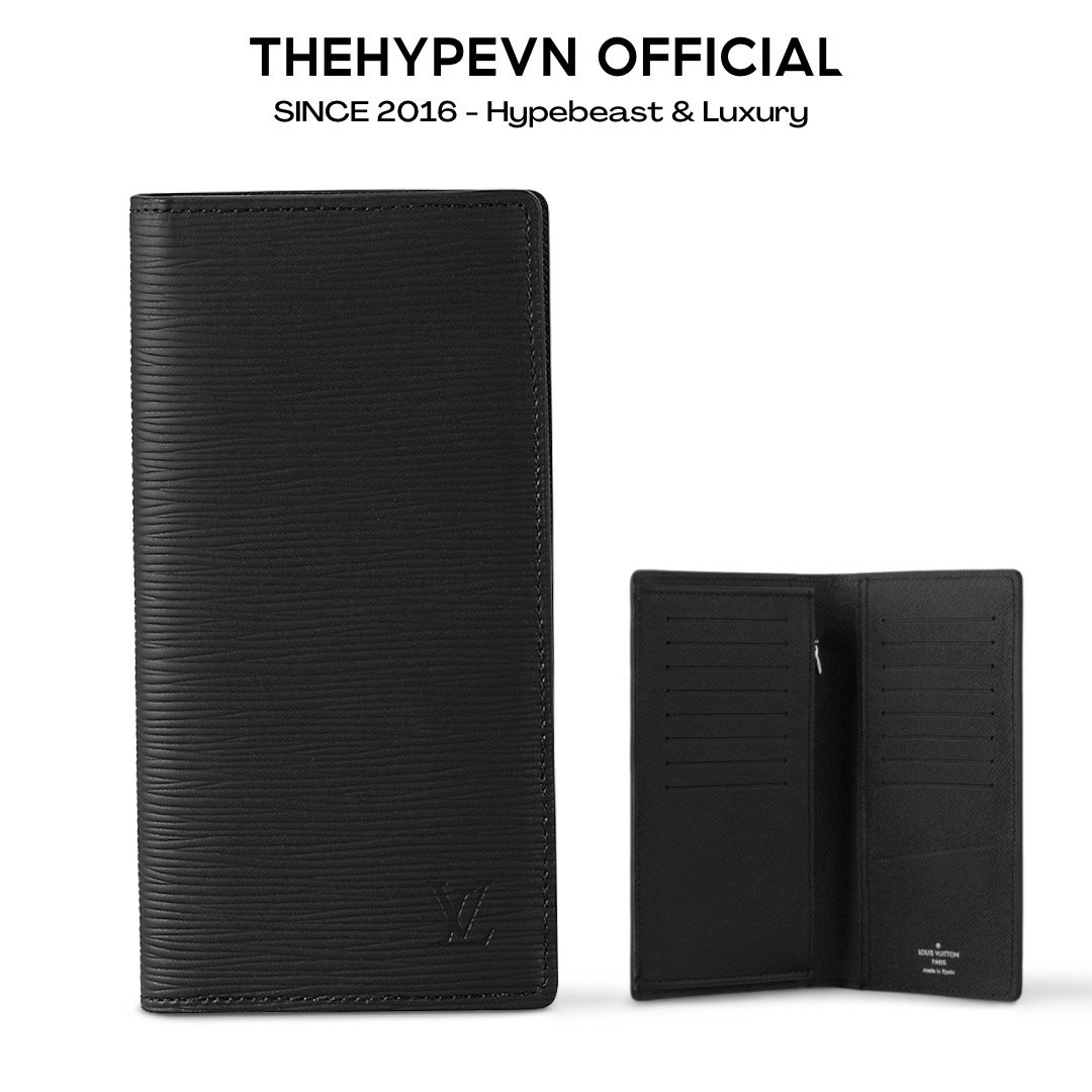 VÍ DÀI LOUIS VUITTON LV BRAZZA EPI (BLACK)