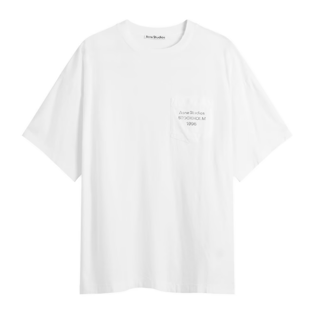 ÁO THUN ACNE STUDIOS POCKET LOGO (WHITE)