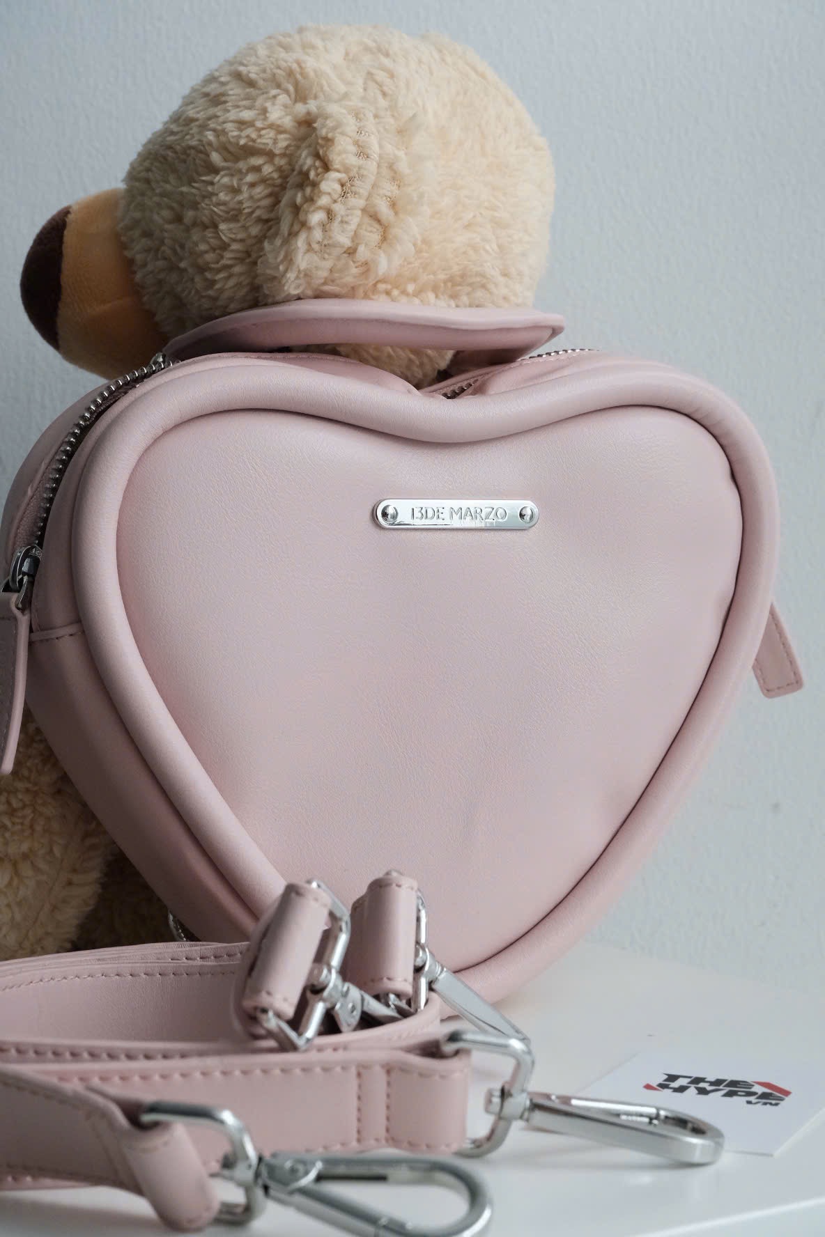 Backpack 13De Marzo Bear Heart (Pink) Best Quality
