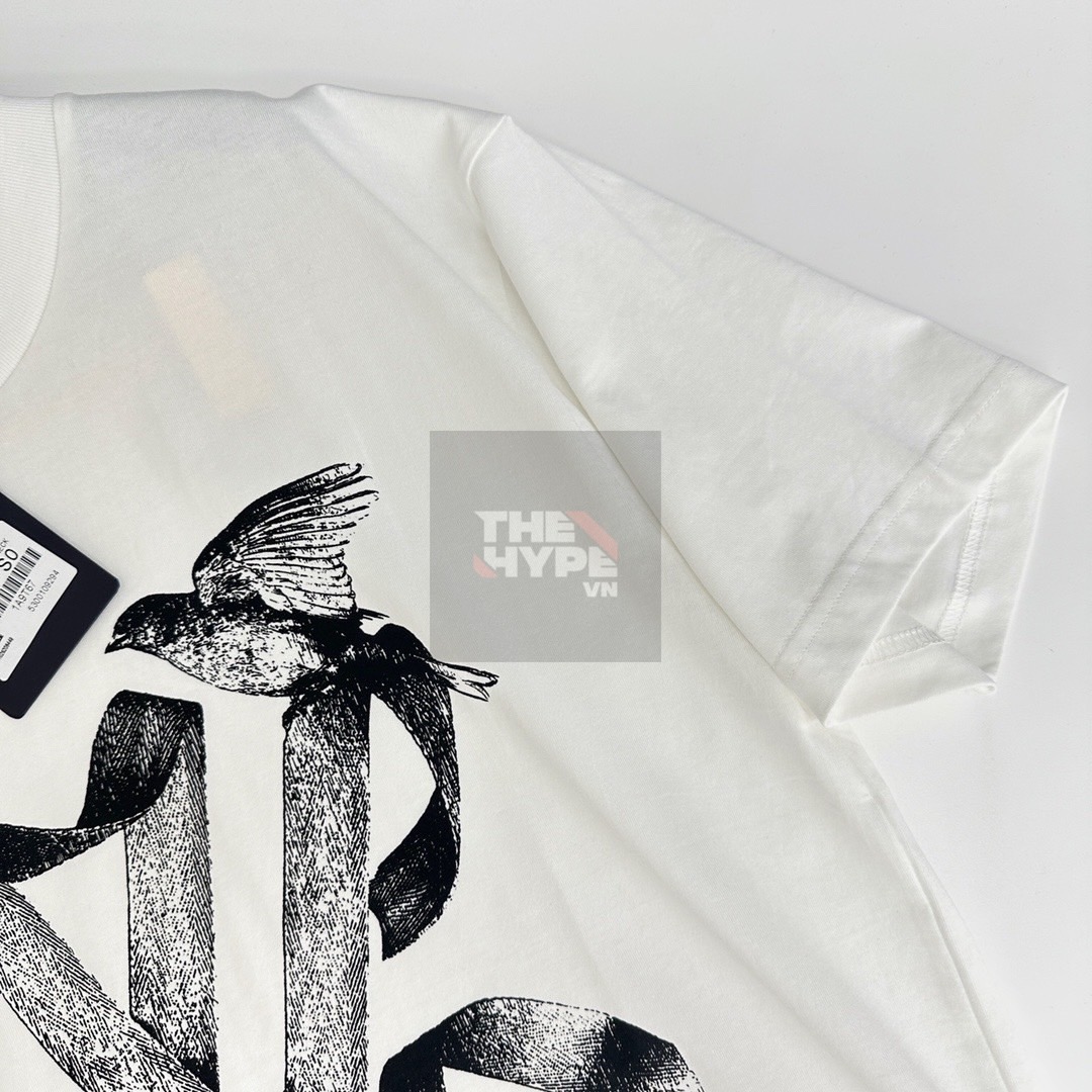 Áo Thun Louis Vuitton LV Bird Printed (White) [Mirror Quality]