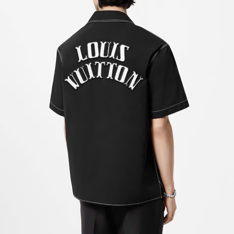 ÁO SƠ MI LOUIS VUITTON LV DOMINO PATCH JACKET (BLACK)