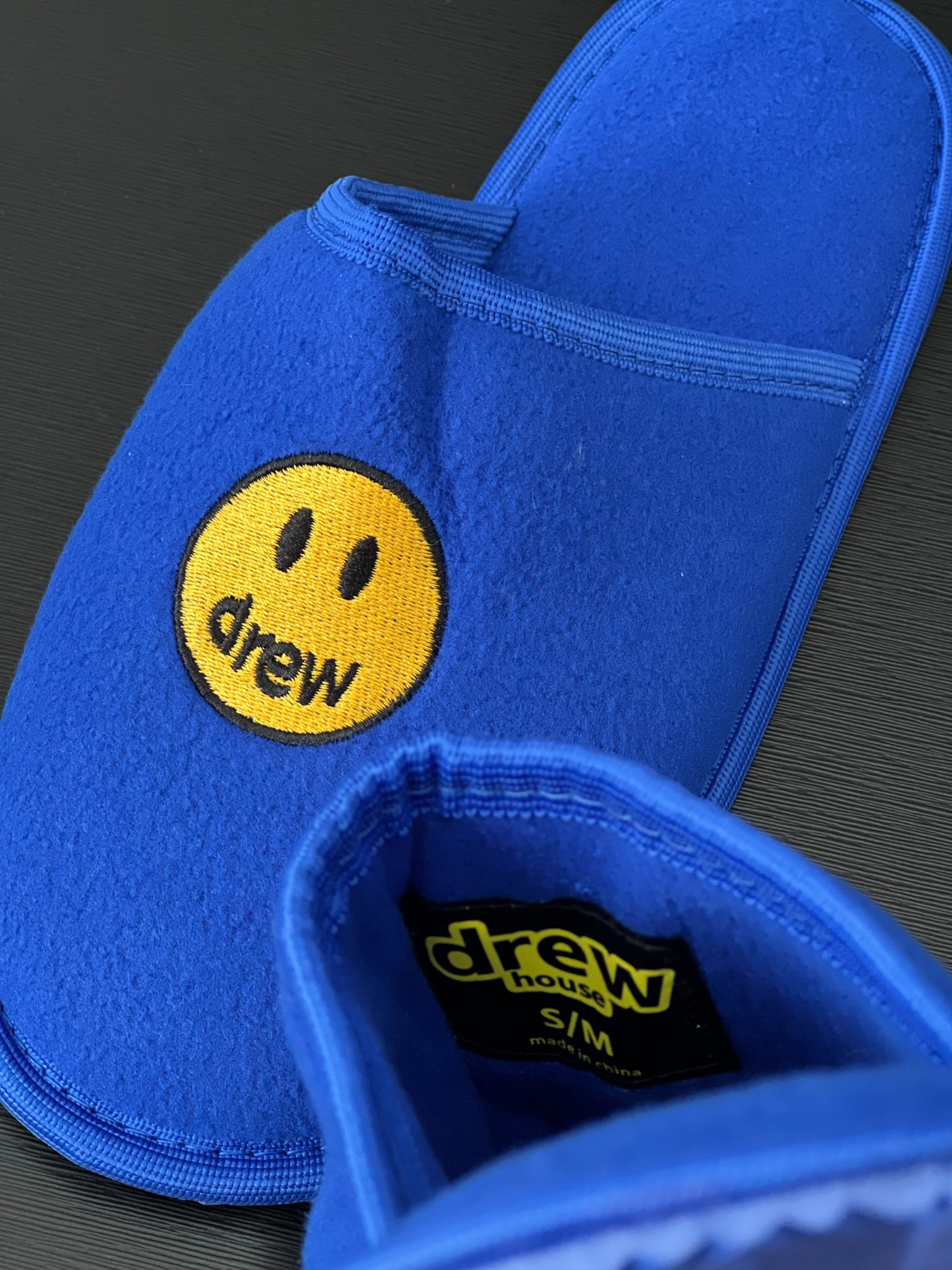 DREW SLIDES - Dép Drew Mascot (Ink) [Mirror Quality]