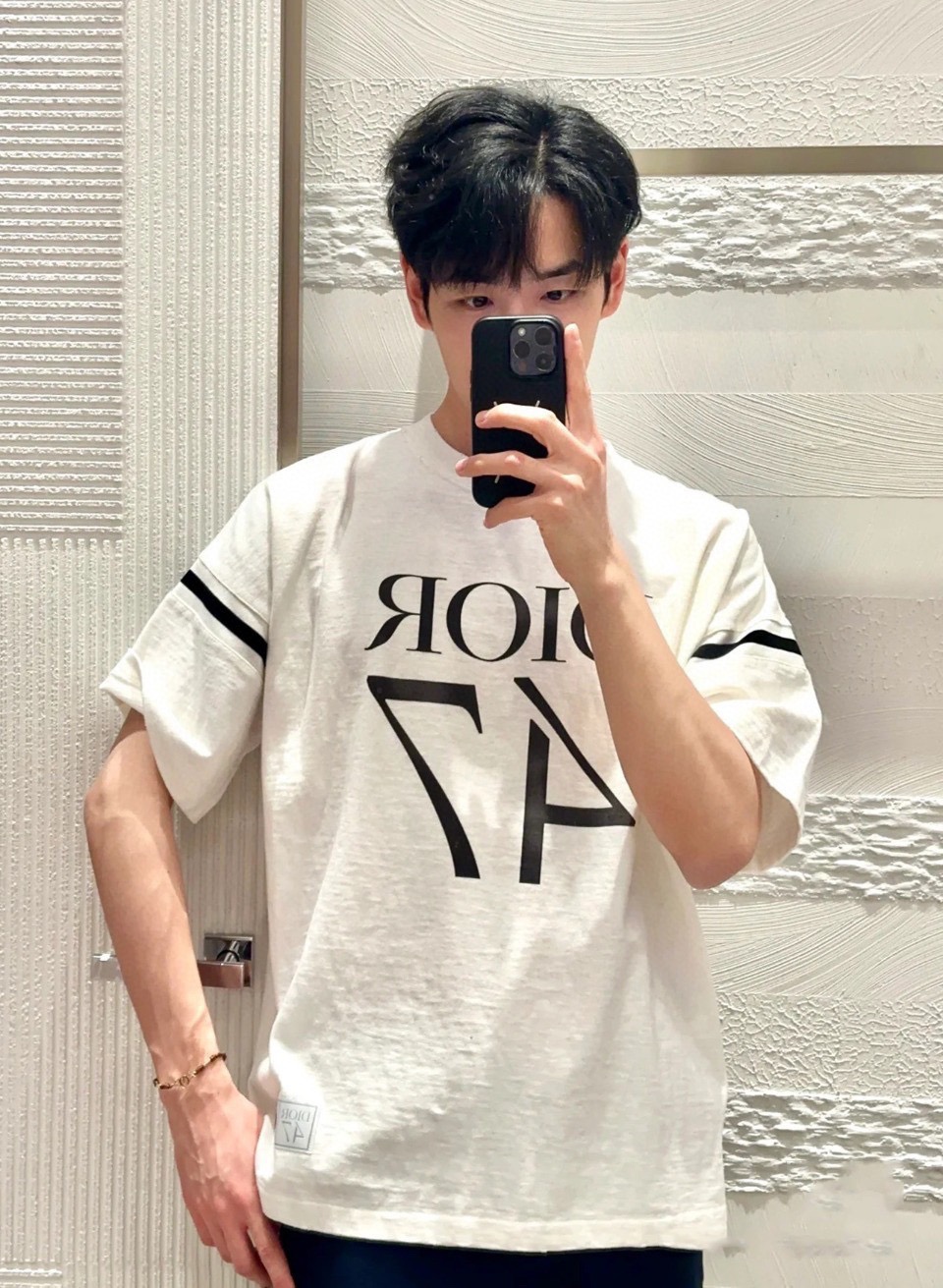 Áo Thun Dior 47 Label SS2024 (White) [Mirror Quality]