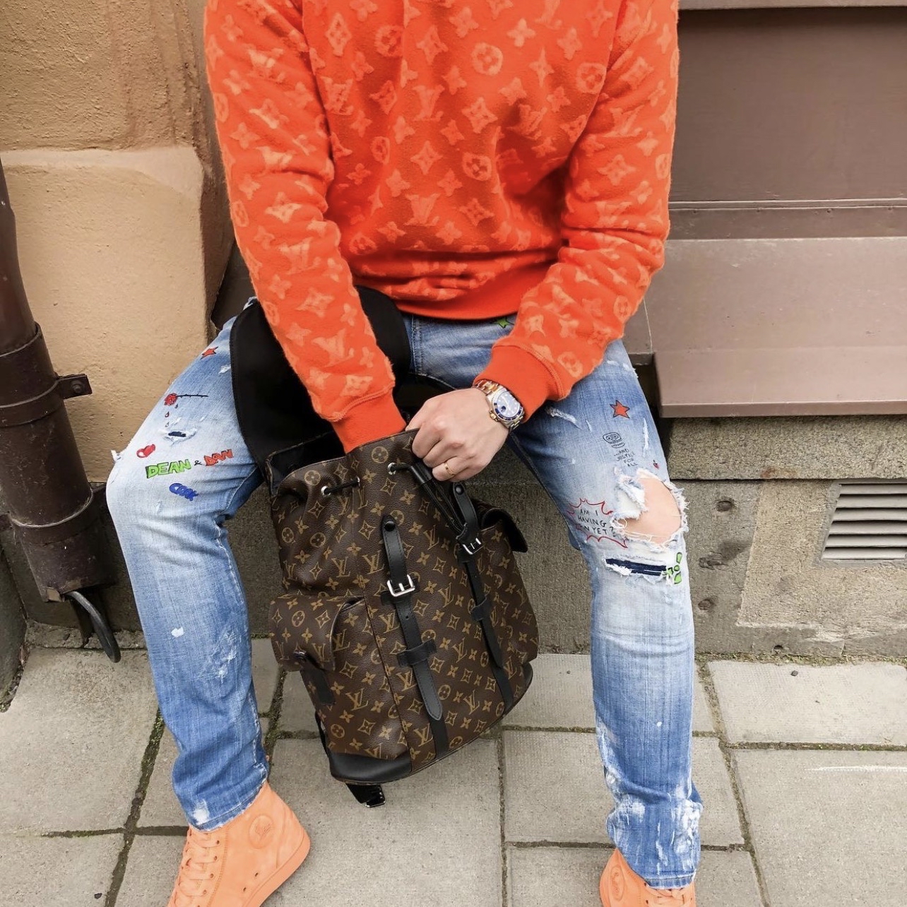 LOUIS VUITTON BACKPACK - Ba Lô Louis Vuitton Christopher Monogram (Brown) [Mirror Quality]