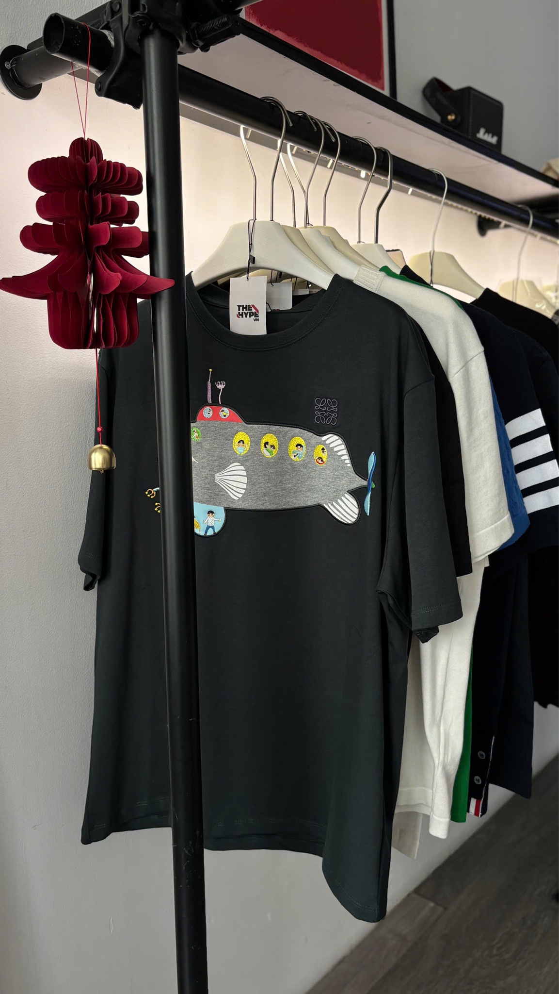 ÁO THUN LOEWE SUBMARINE COTTON (DARK GREEN)