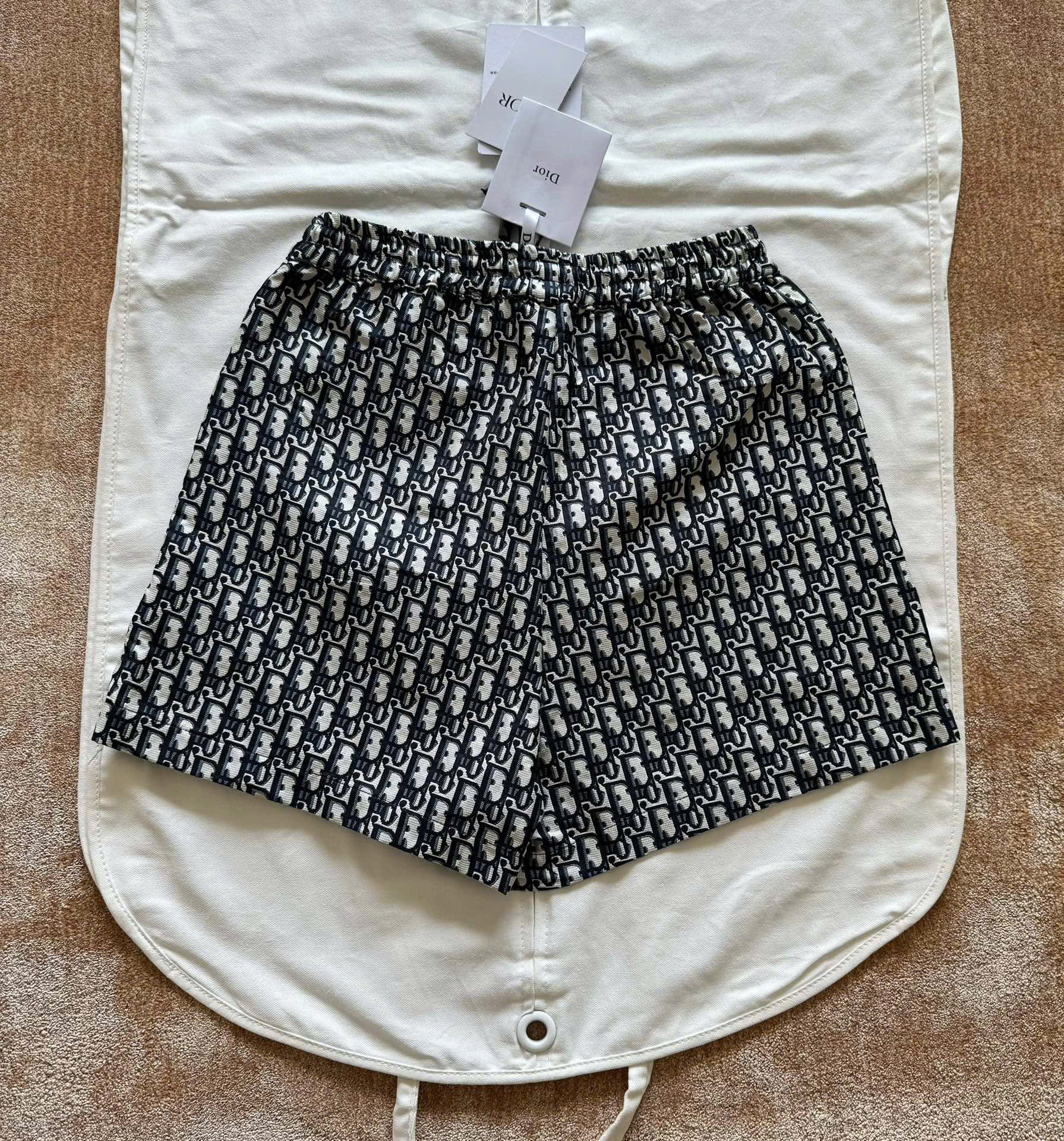 Quần Dior Oblique Cotton (Black & White) [Mirror Quality]