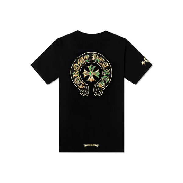Áo Thun Chrome Hearts CH Camo Cemetery Cross Logo (Black) [Mirror Quality]
