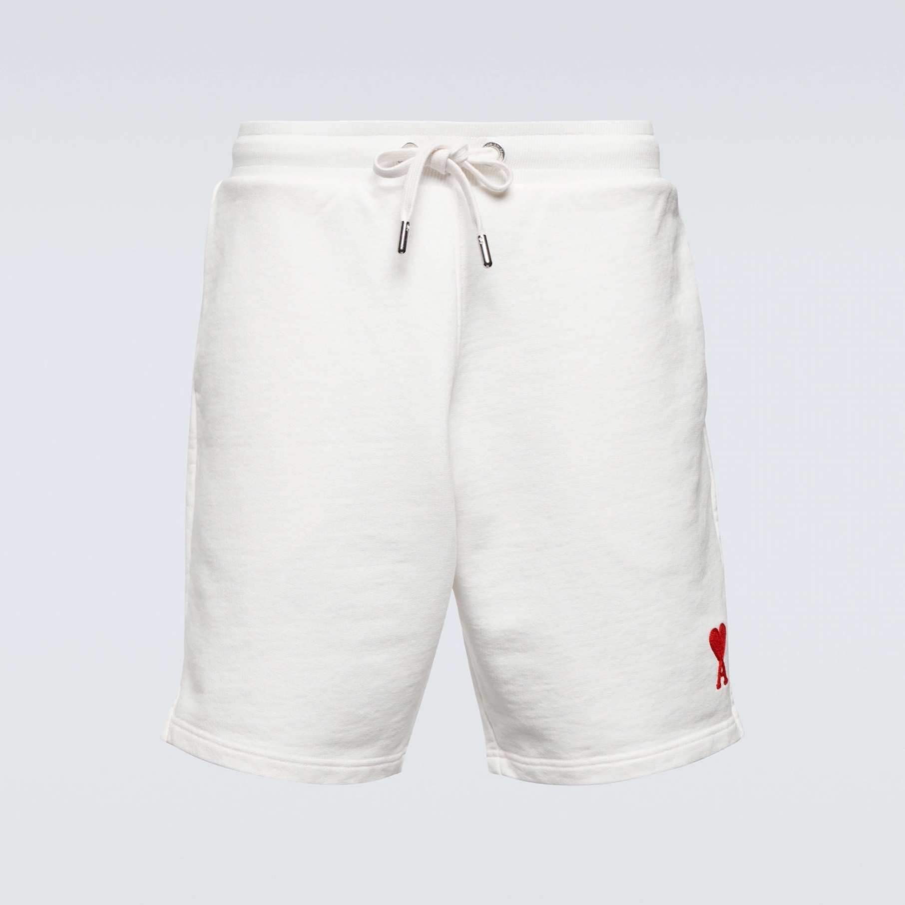 QUẦN NGẮN AMI PARIS HEART LOGO COTTON SHORTS (WHITE)
