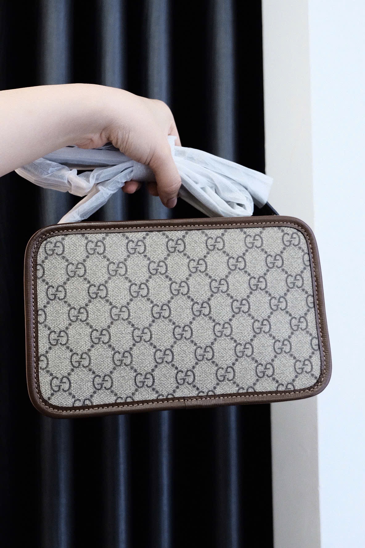 TÚI GUCCI GC INTERLOCKING G MINI BOLSA (BROWN)
