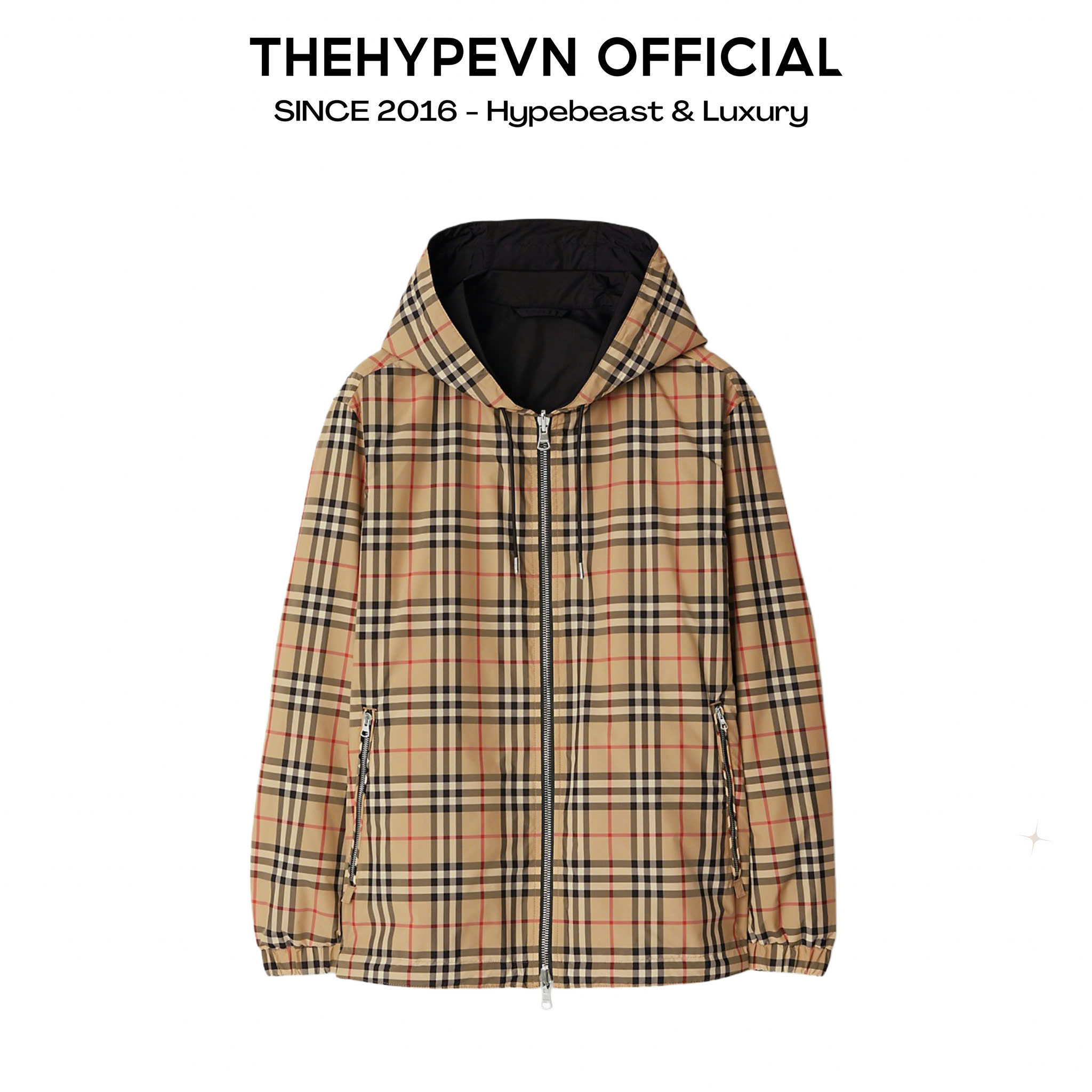 ÁO KHOÁC BURBERRY BBR REVERSIBLE VINTAGE CHECK (BROWN)