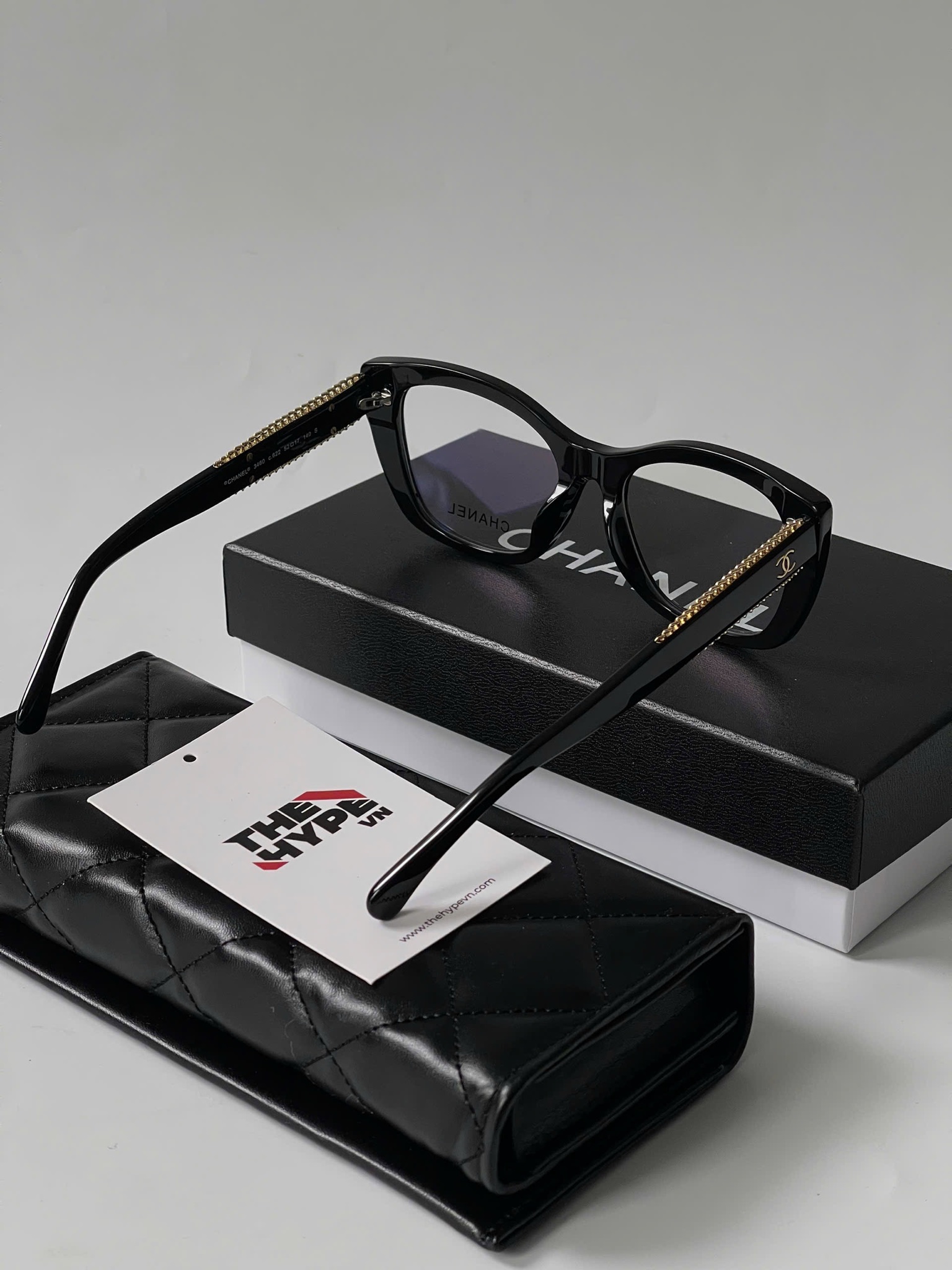 KÍNH CHANEL 3460 C622 CAT EYE (BLACK)
