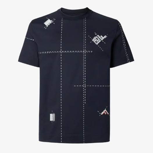 ÁO THUN FENDI CHECK (DARK BLUE)