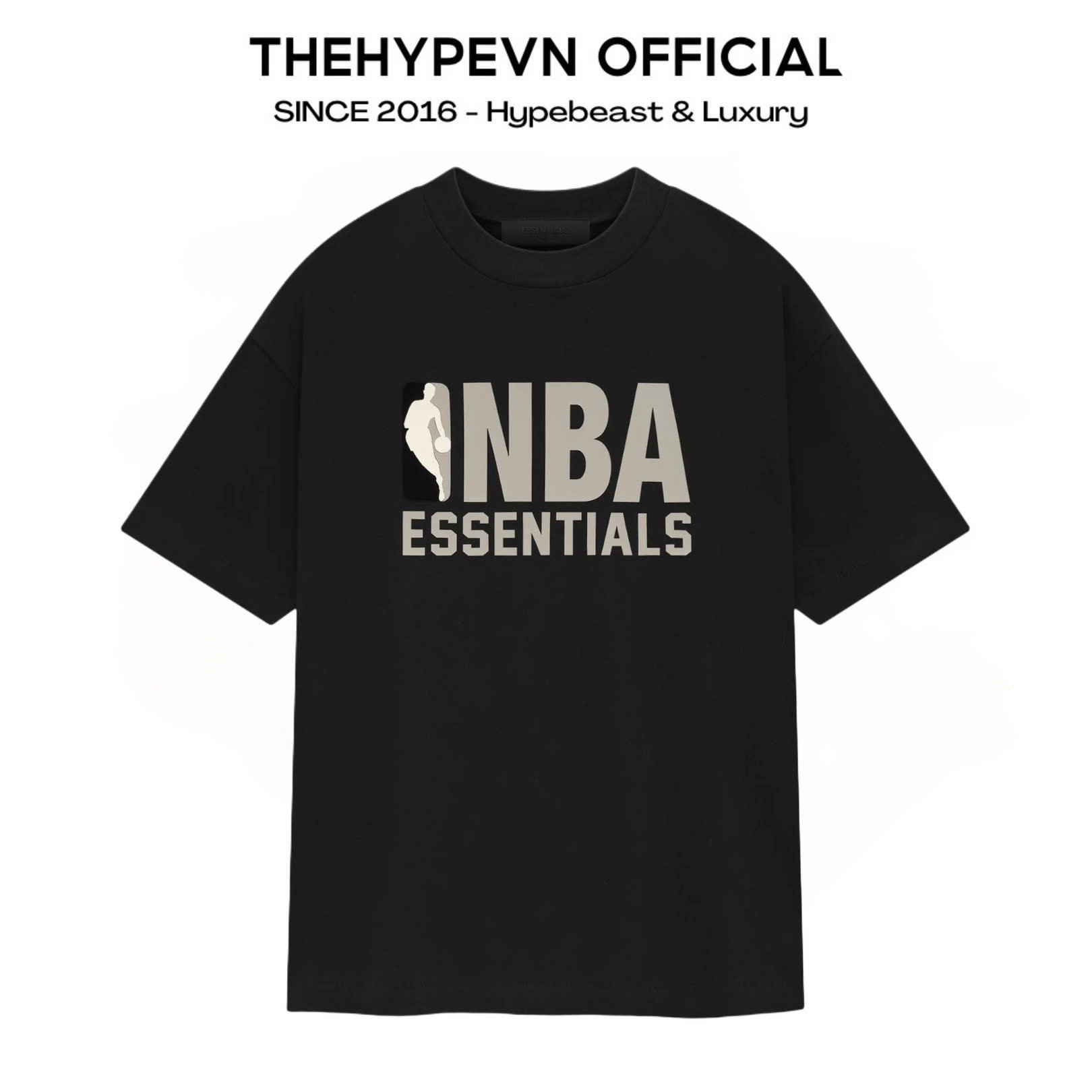 ÁO THUN FOG ESSENTIALS NBA SS25 GREY LOGO (BLACK)
