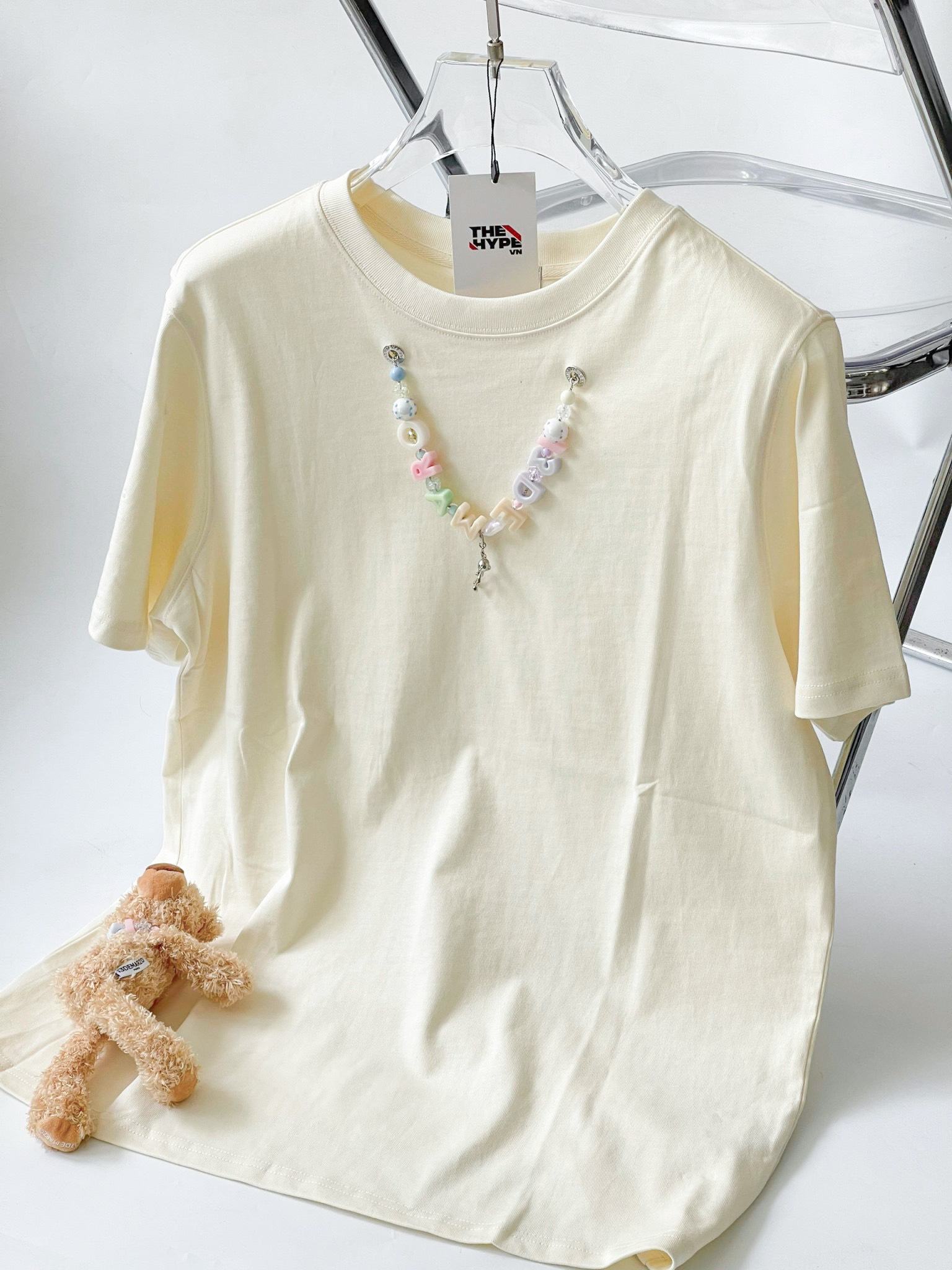Áo Thun 13De Marzo Pendent (Cream) Best Quality