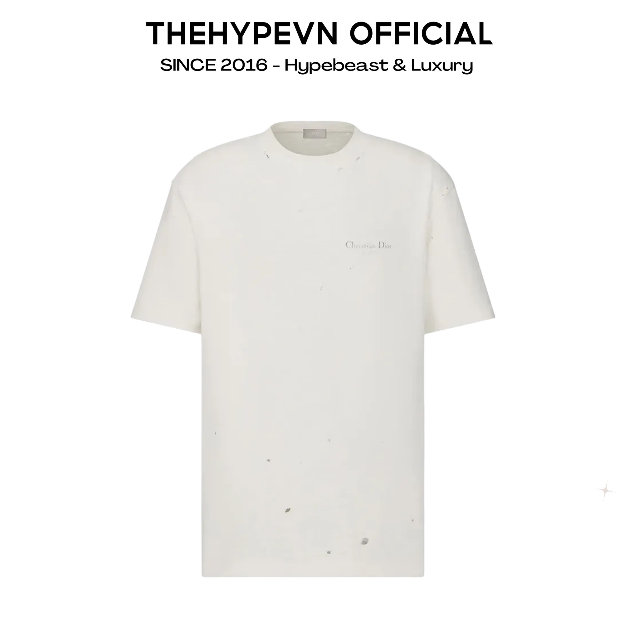 Áo Thun Dior Relaxed Couture Logo Back (White) [Mirror Quality]