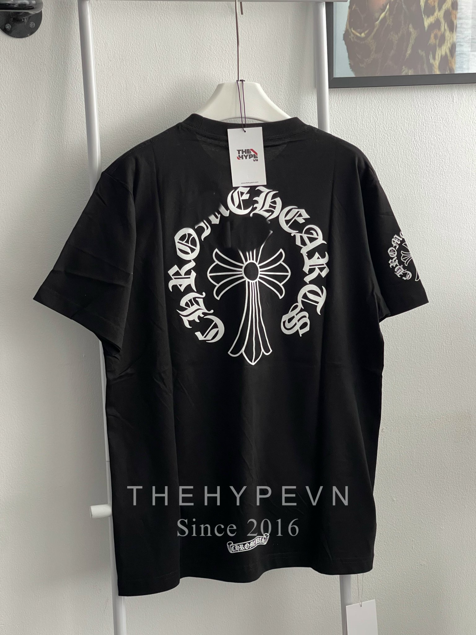 Áo Thun Chrome Hearts CH Neck Logo (Black) [Mirror Quality]