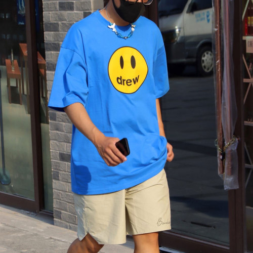 DREW TEE - Áo Drew House Mascot (Sky Blue) [Mirror Quality]