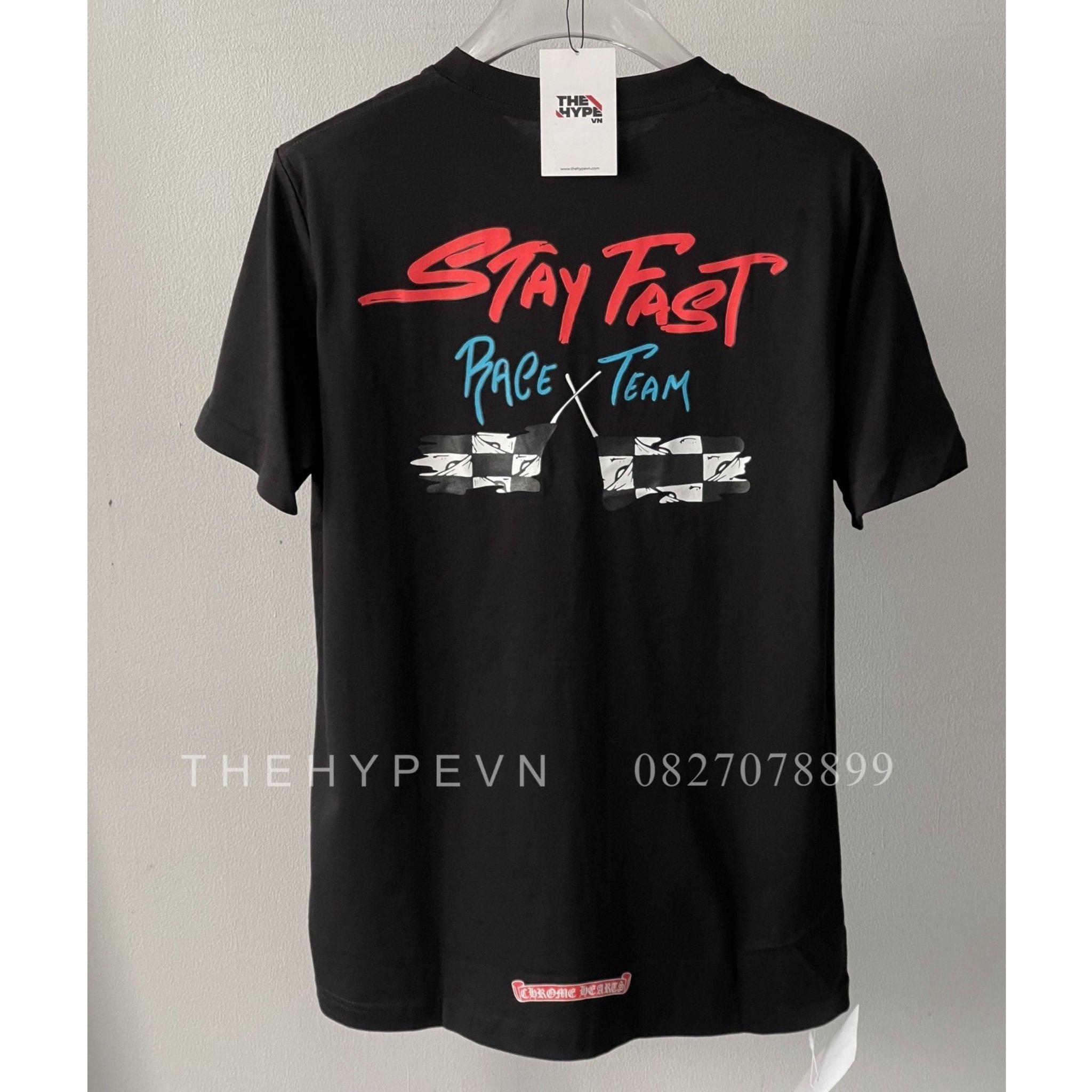 Áo Thun Chrome Hearts CH STAY FAST (Black) [Mirror Quality]