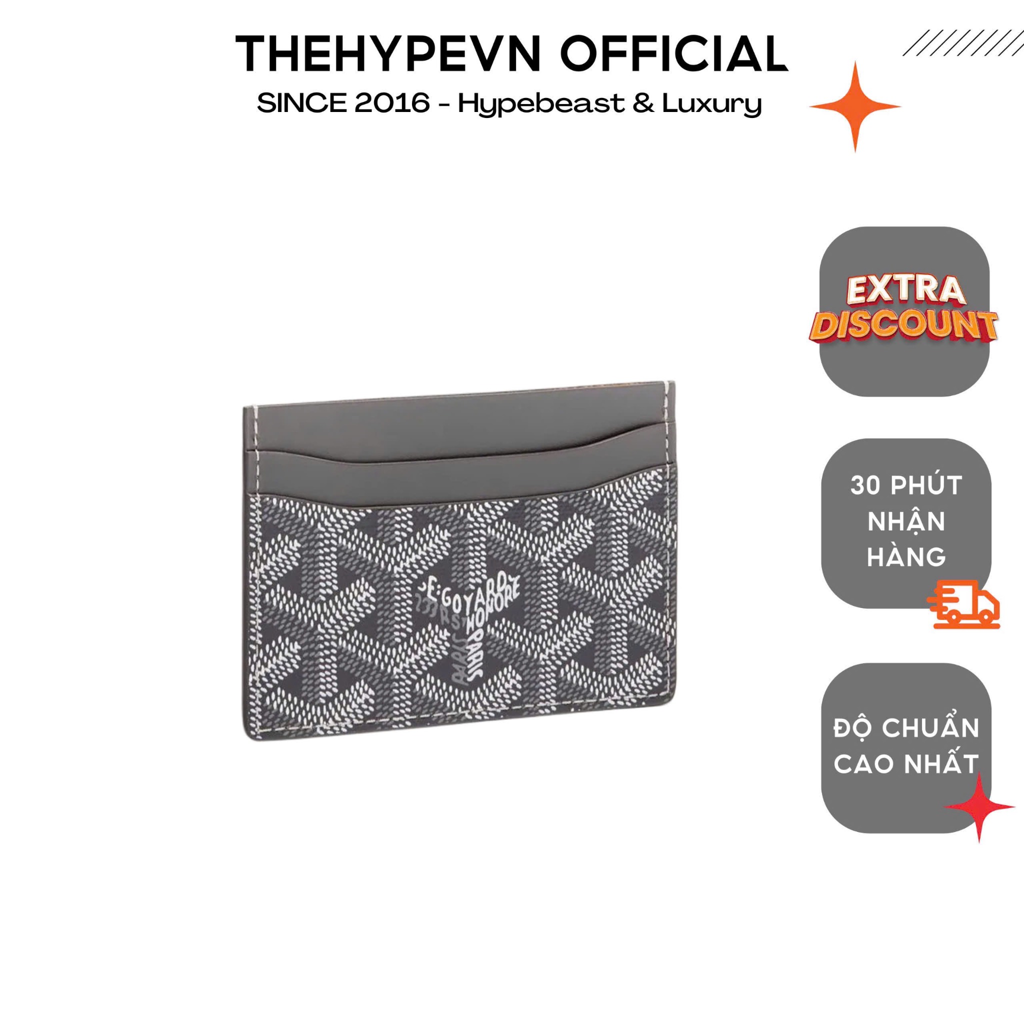 Card Holder Goyard Saint-Sulpice (Grey) [Mirror quality]