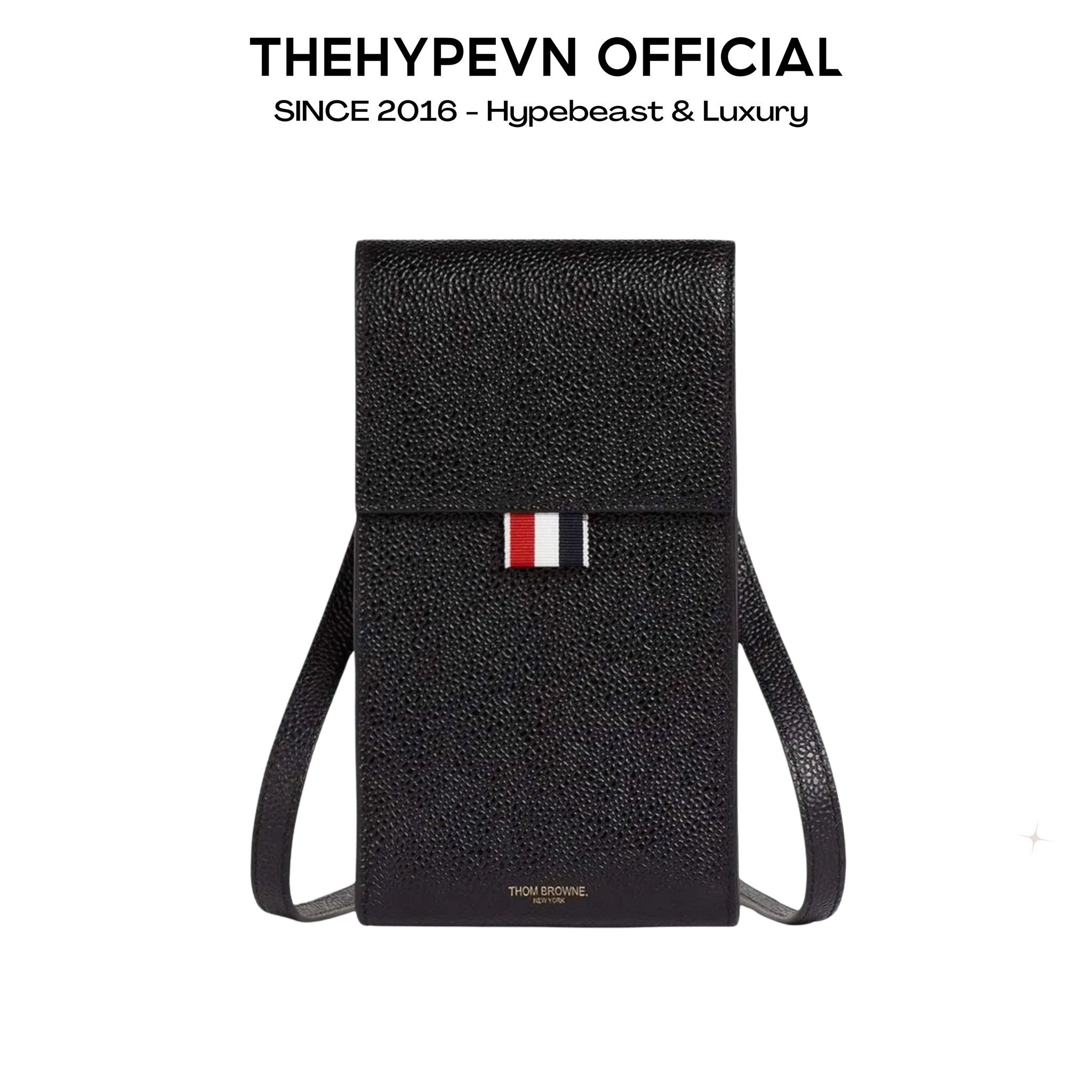 TÚI THOM BROWNE STRAP PHONE HOLDER (BLACK)