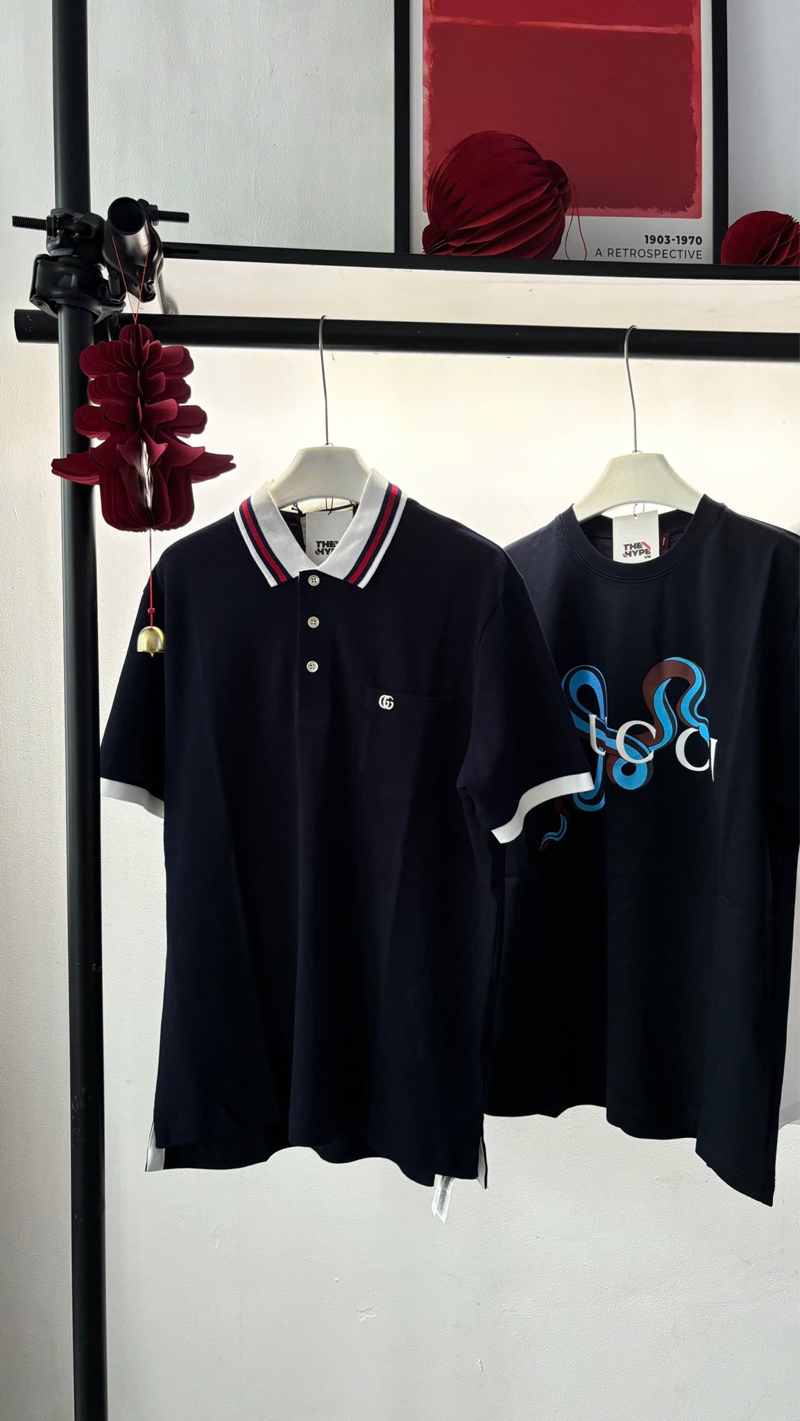 ÁO POLO GUCCI GC COTTON PIQUET WITH DOUBLE G (BLACK)