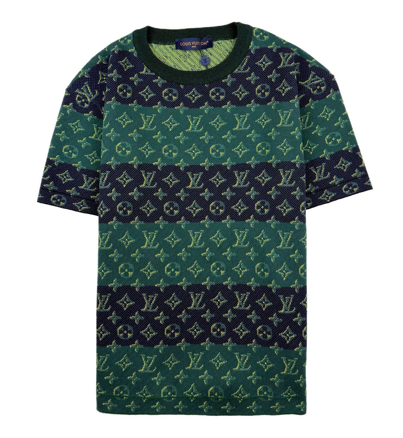 ÁO THUN LOUIS VUITTON DRAWS MONOGRAM (DARK NIGHT BLUE)