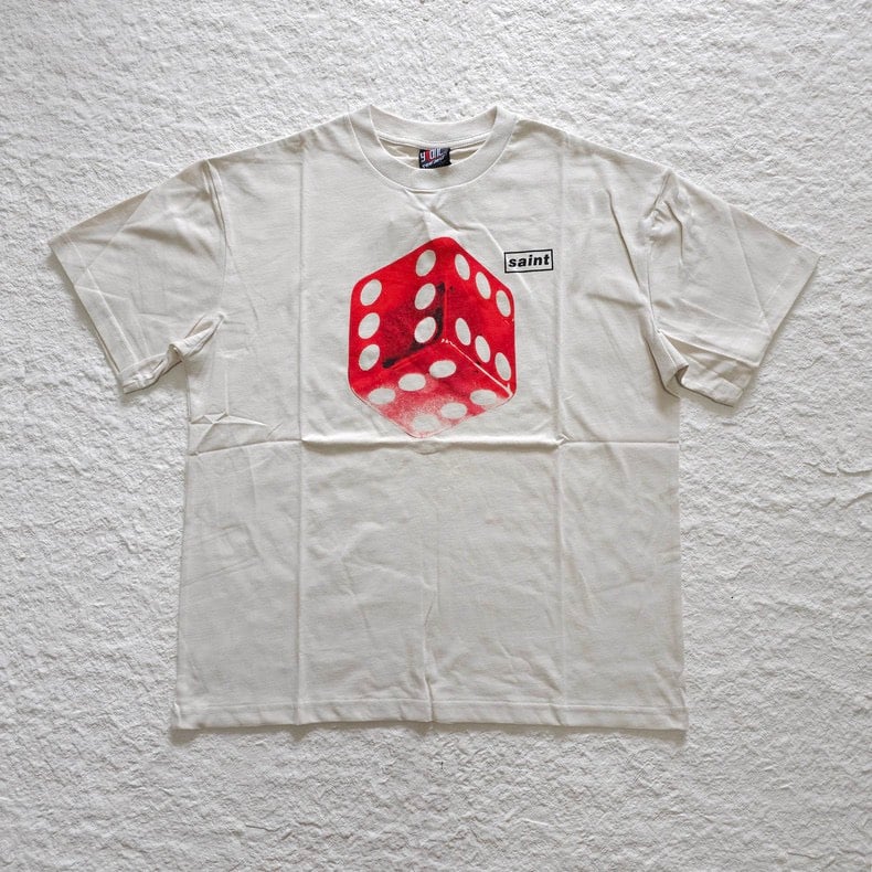 Áo Thun Saint Michael Dice (Cream) [Mirror Quality]