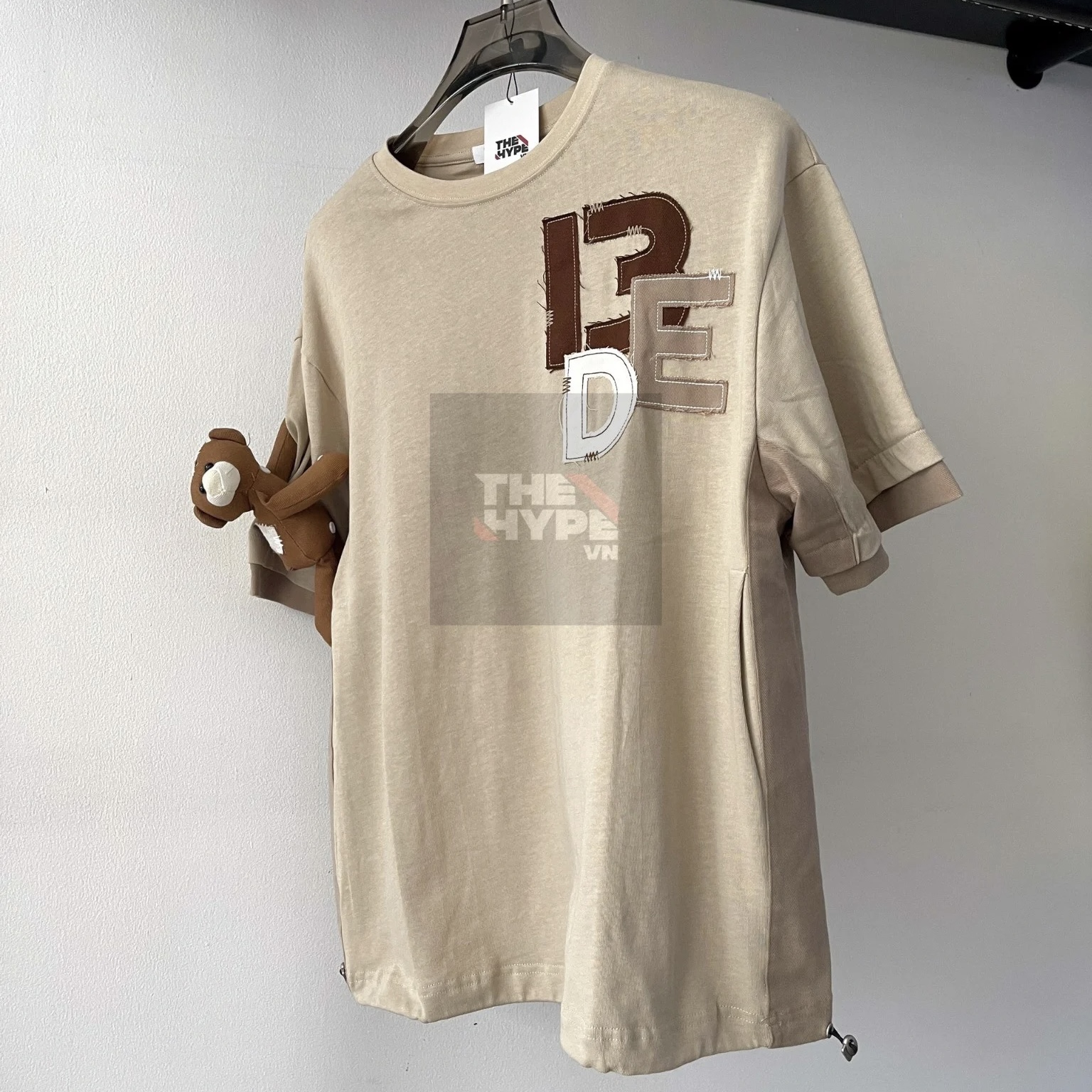 Áo thun 13de Marzo Patch Whitecap Grey (Light Brown) Best Quality