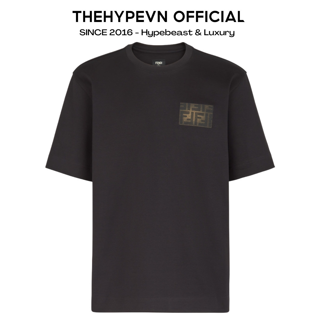 ÁO THUN FENDI FF ECLISSI MOTIF (BLACK)