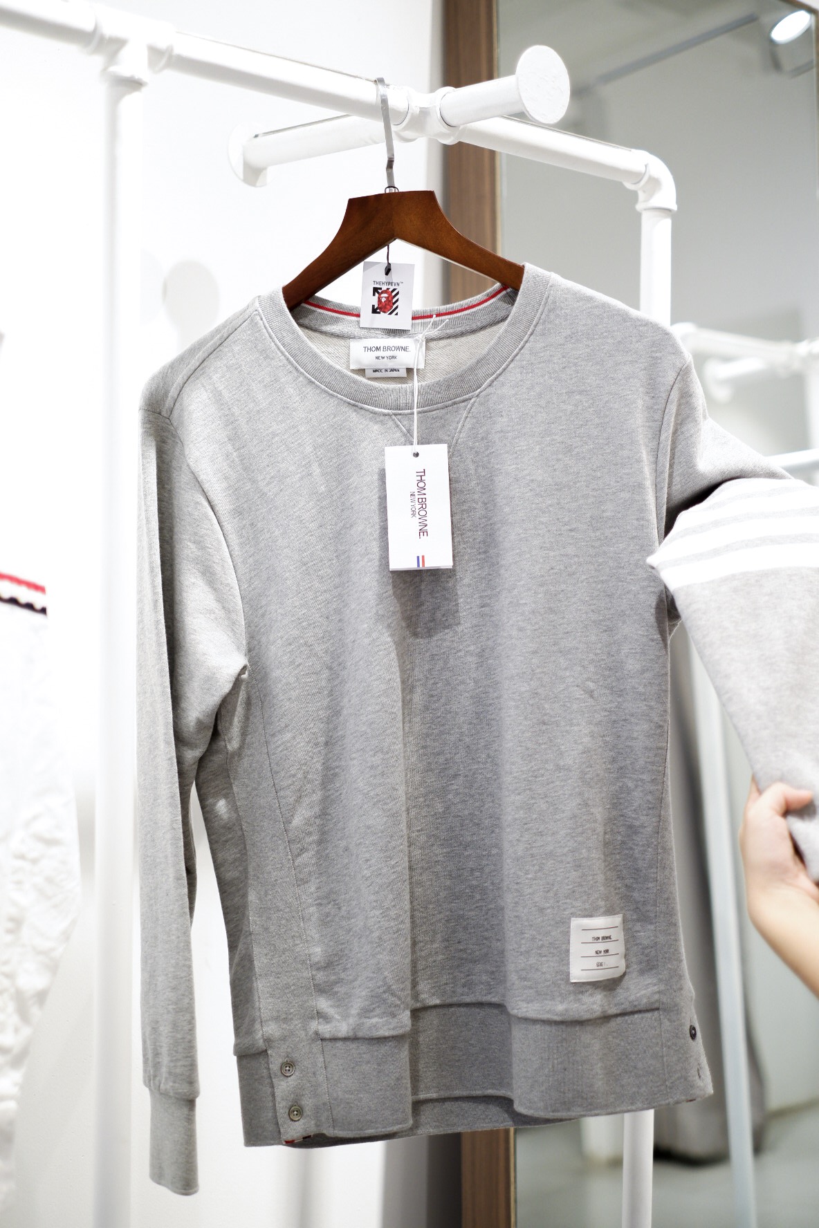 THOM BROWNE SWEATER - Áo tay dài Thom Browne (Grey) [Mirror Quality]