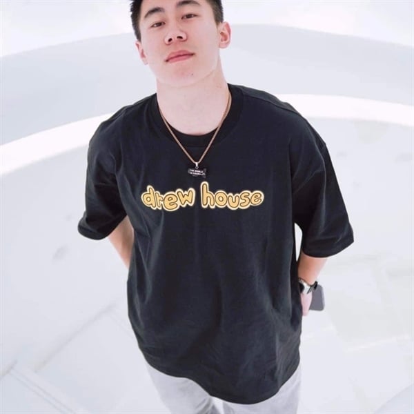DREW TEE - Áo Drew House Font Logo SS (Black) [Mirror Quality]