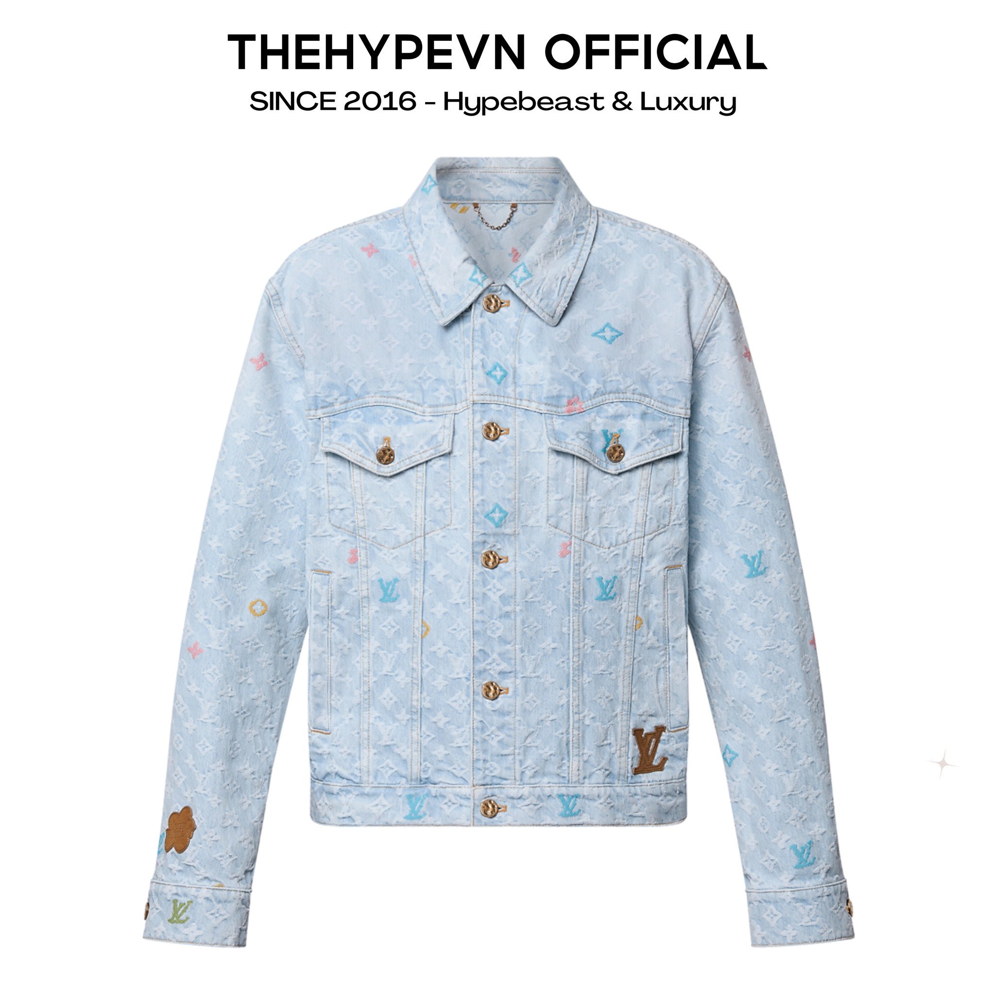 ÁO KHOÁC LOUIS VUITTON LV MONOGRAM CRAGGY DENIM JACKET