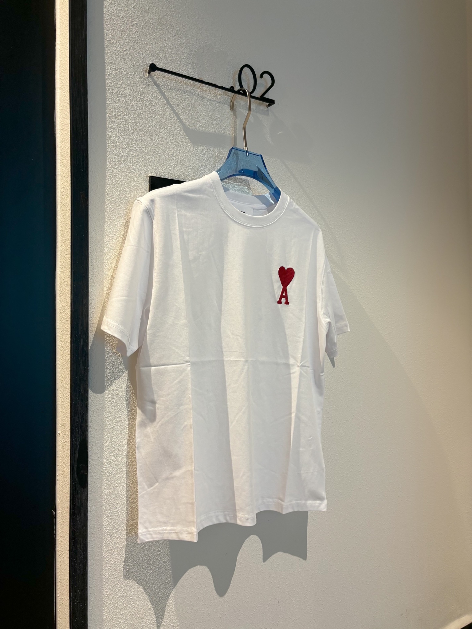 ÁO PHÔNG AMI PARIS BIG HEART LOGO TEE (WHITE)