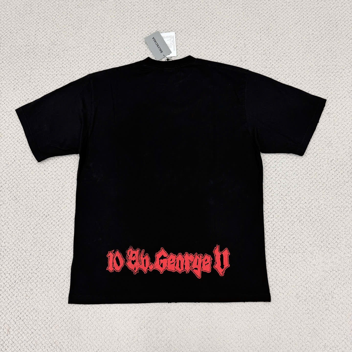 ÁO BALENCIAGA MEN'S LIGHT T-SHIRT (BLACK)