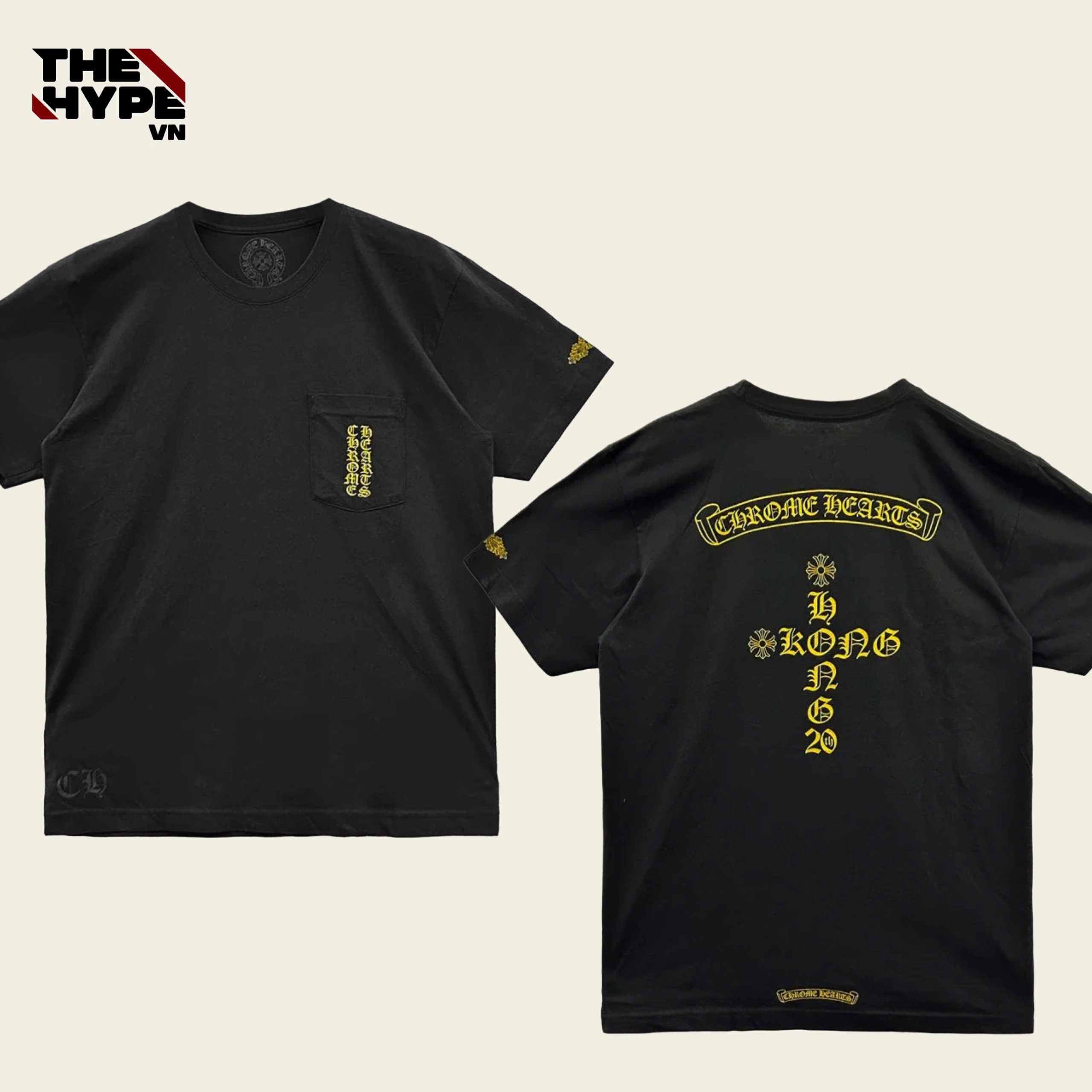 ÁO THUN CHROME HEARTS HONGKONG 20TH (BROWN)